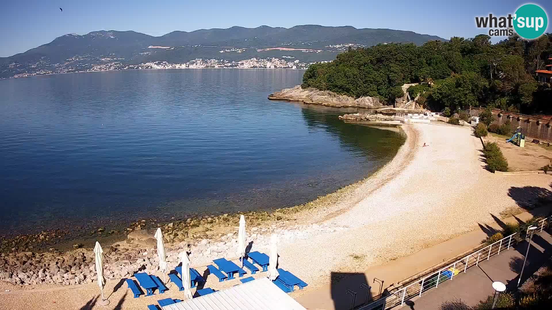 Rijeka web kamera plaža pri Bazenih Kantrida