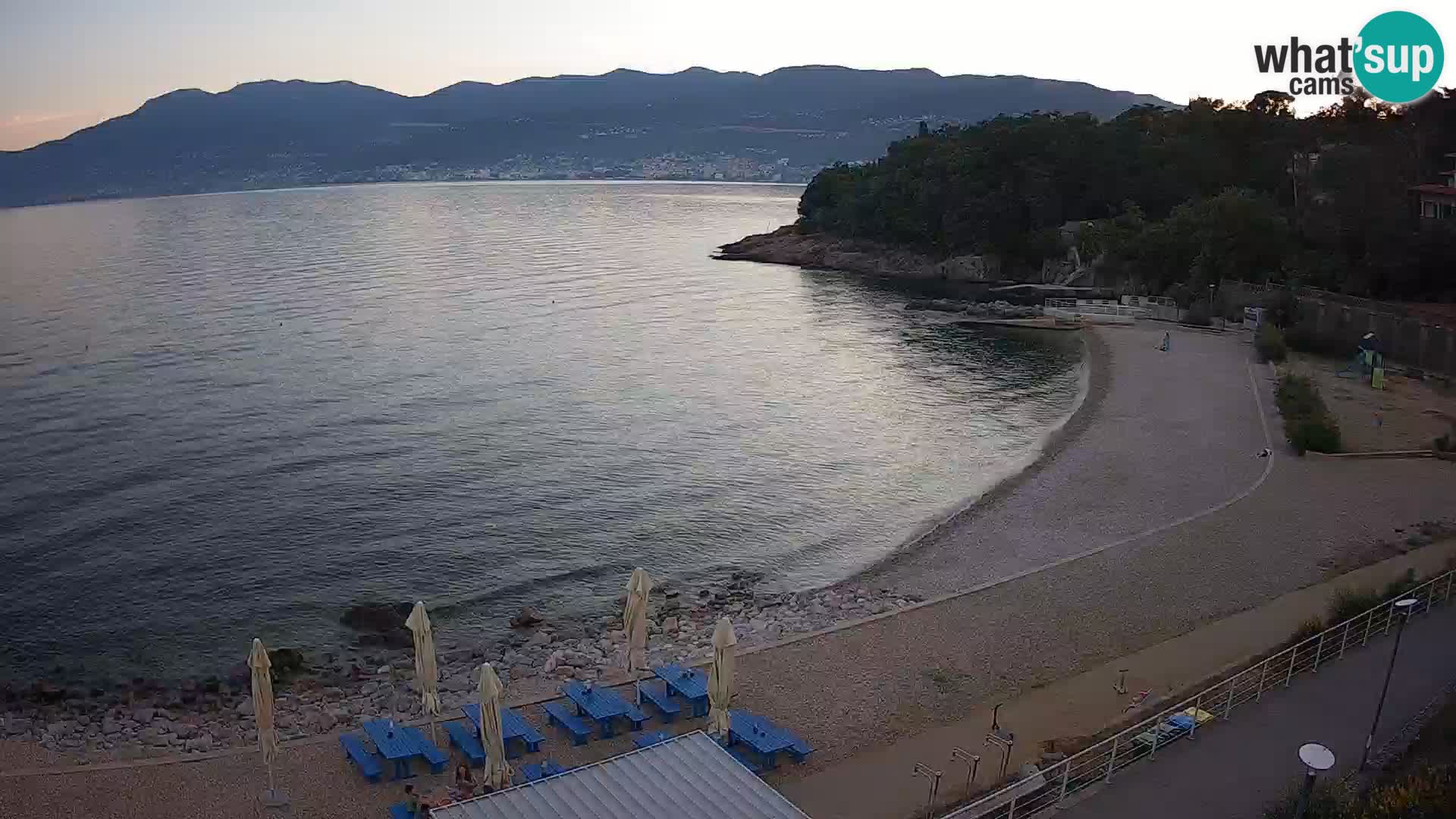 Rijeka web kamera plaža pri Bazenih Kantrida