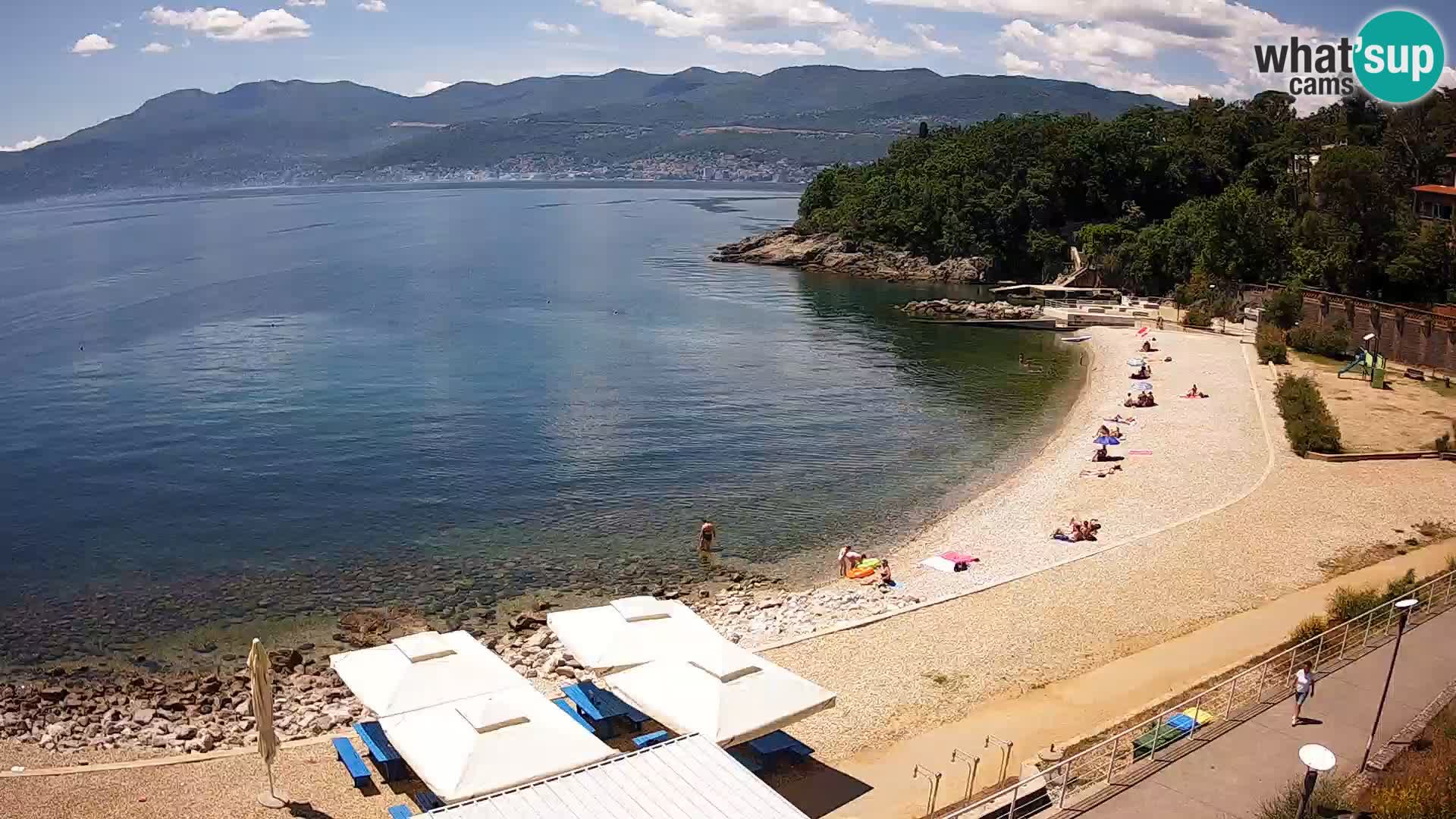 Reka Spletna kamera  plaža pri Bazenih Kantrida