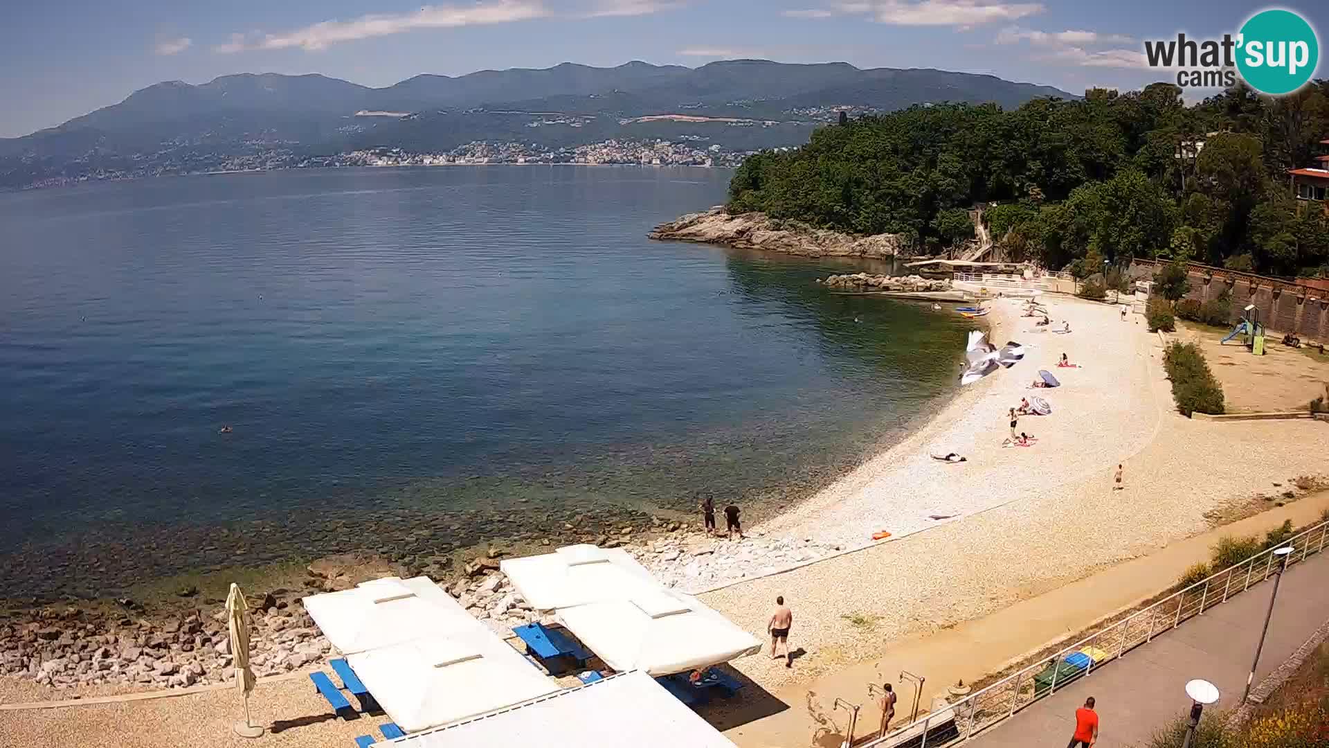 Reka Spletna kamera  plaža pri Bazenih Kantrida