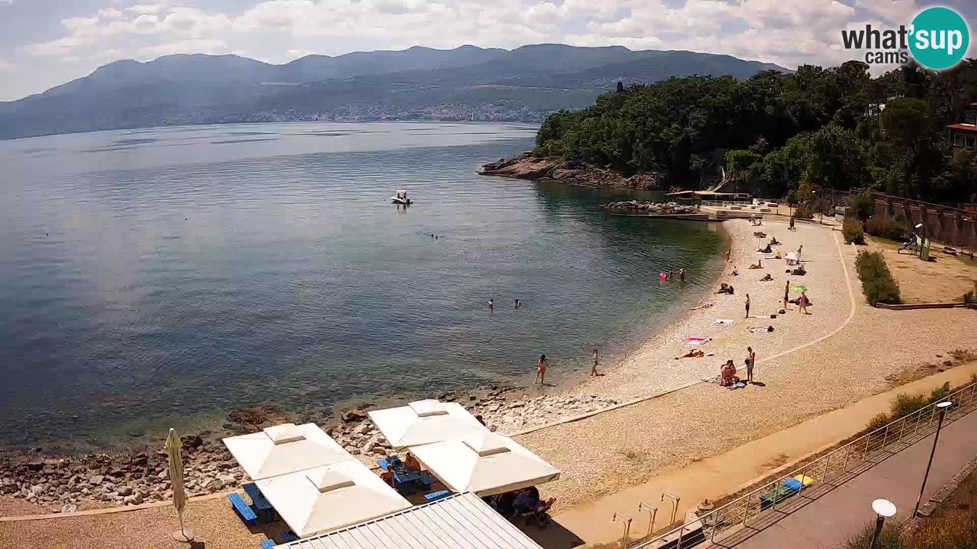 Reka Spletna kamera  plaža pri Bazenih Kantrida