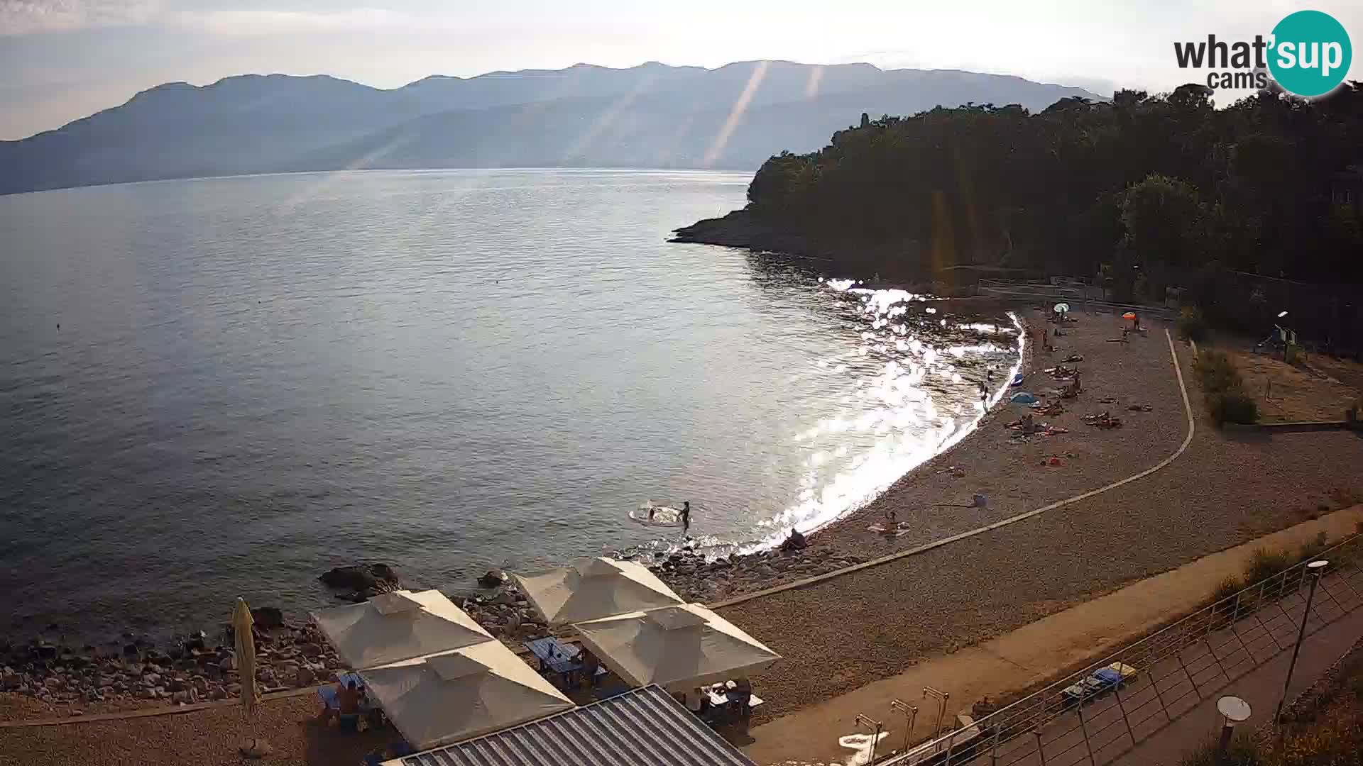 Reka Spletna kamera  plaža pri Bazenih Kantrida