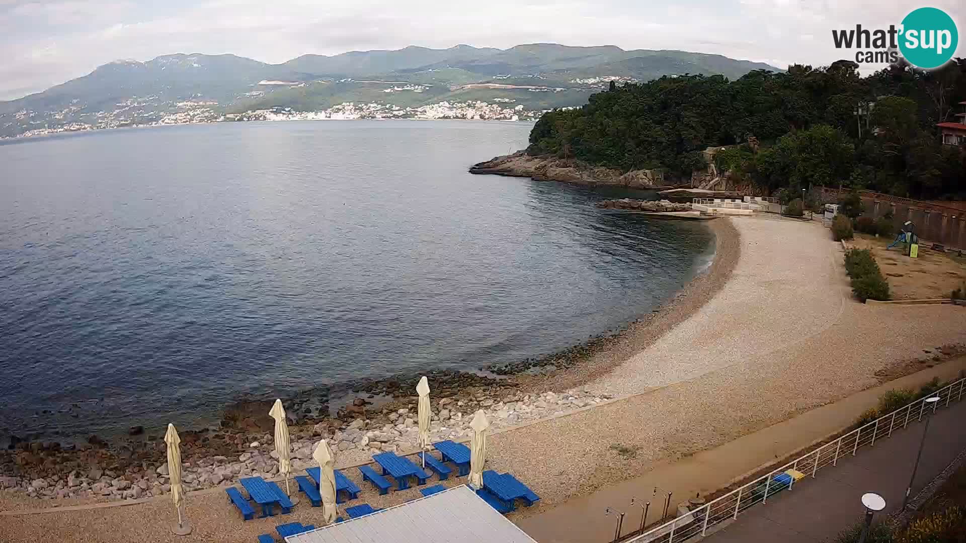 Rijeka web kamera plaža pri Bazenih Kantrida