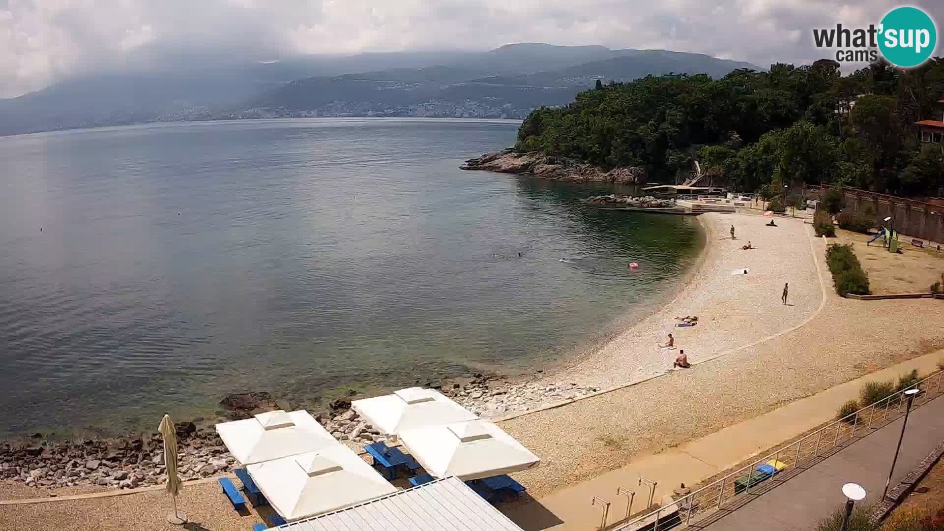 LIVE Webcam Rijeka beach Swimming pools Kantrida
