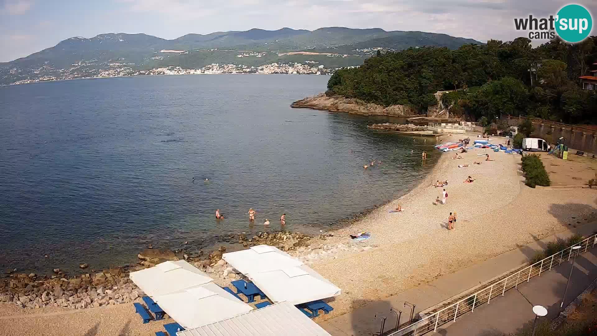 Reka Spletna kamera  plaža pri Bazenih Kantrida
