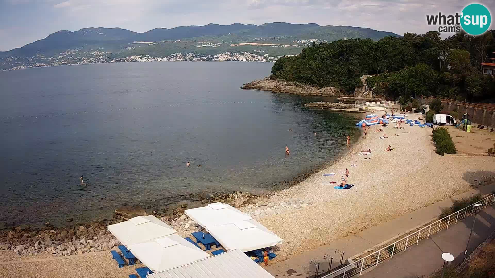LIVE Webcam Rijeka beach Swimming pools Kantrida