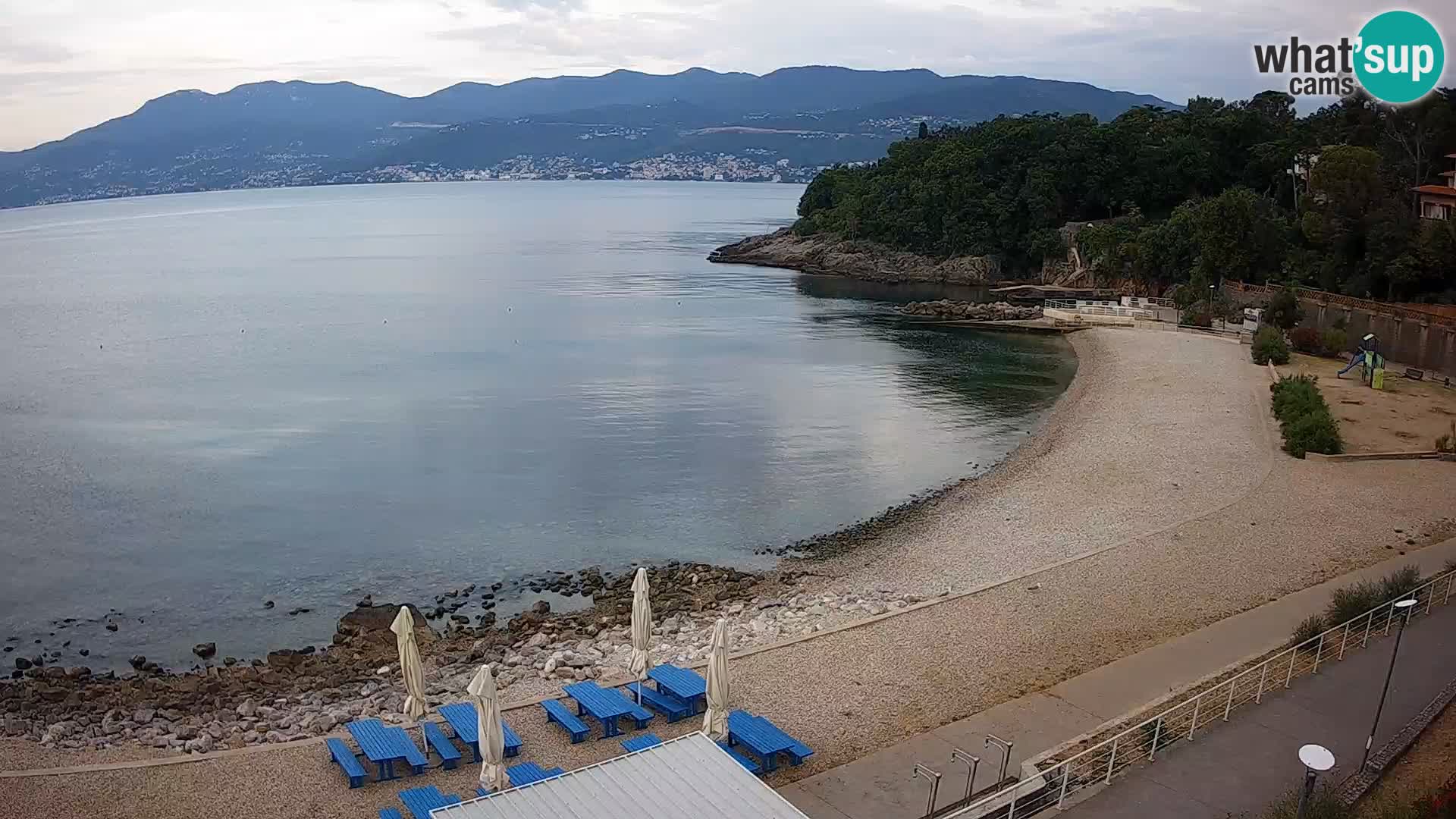 LIVE Webcam Rijeka beach Swimming pools Kantrida