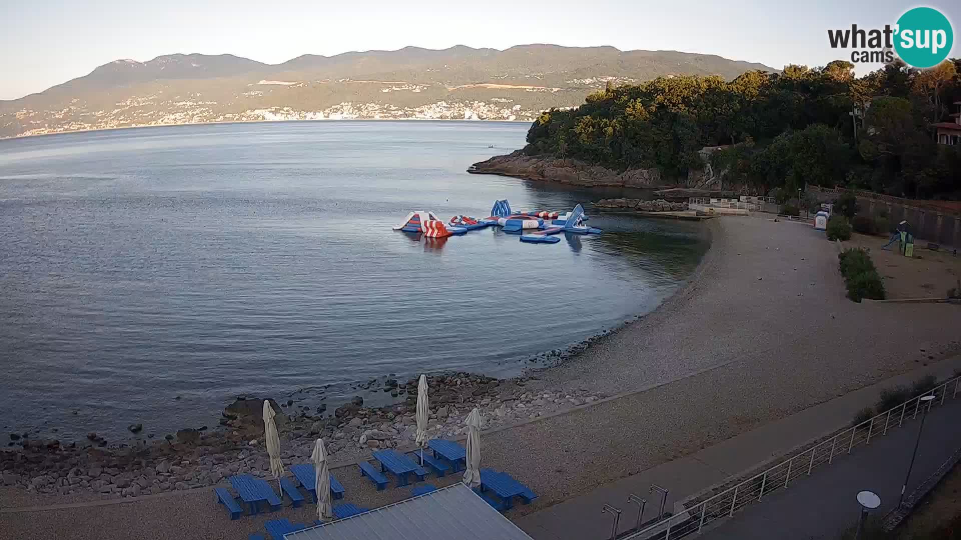 Rijeka web kamera plaža pri Bazenih Kantrida