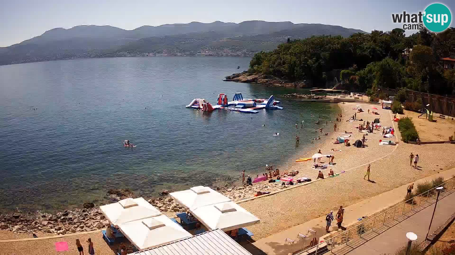 Rijeka web kamera plaža pri Bazenih Kantrida