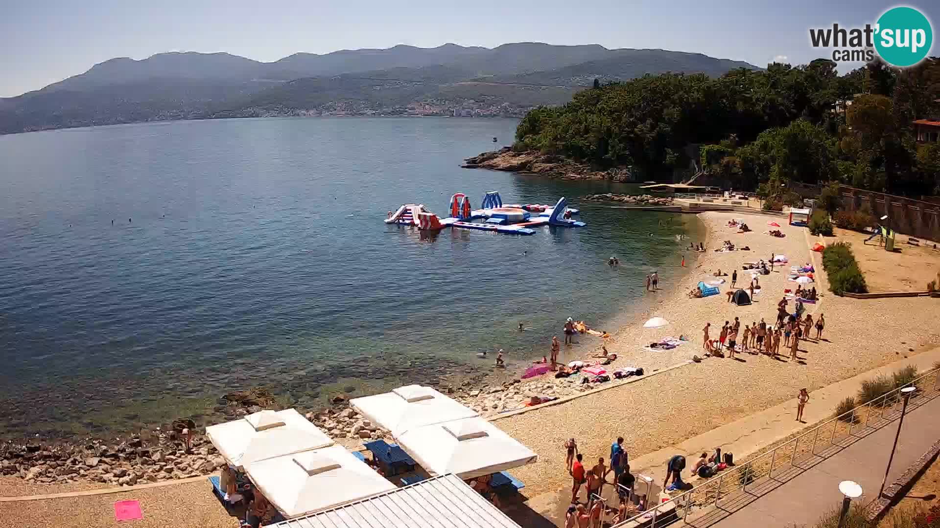 Rijeka web kamera plaža pri Bazenih Kantrida