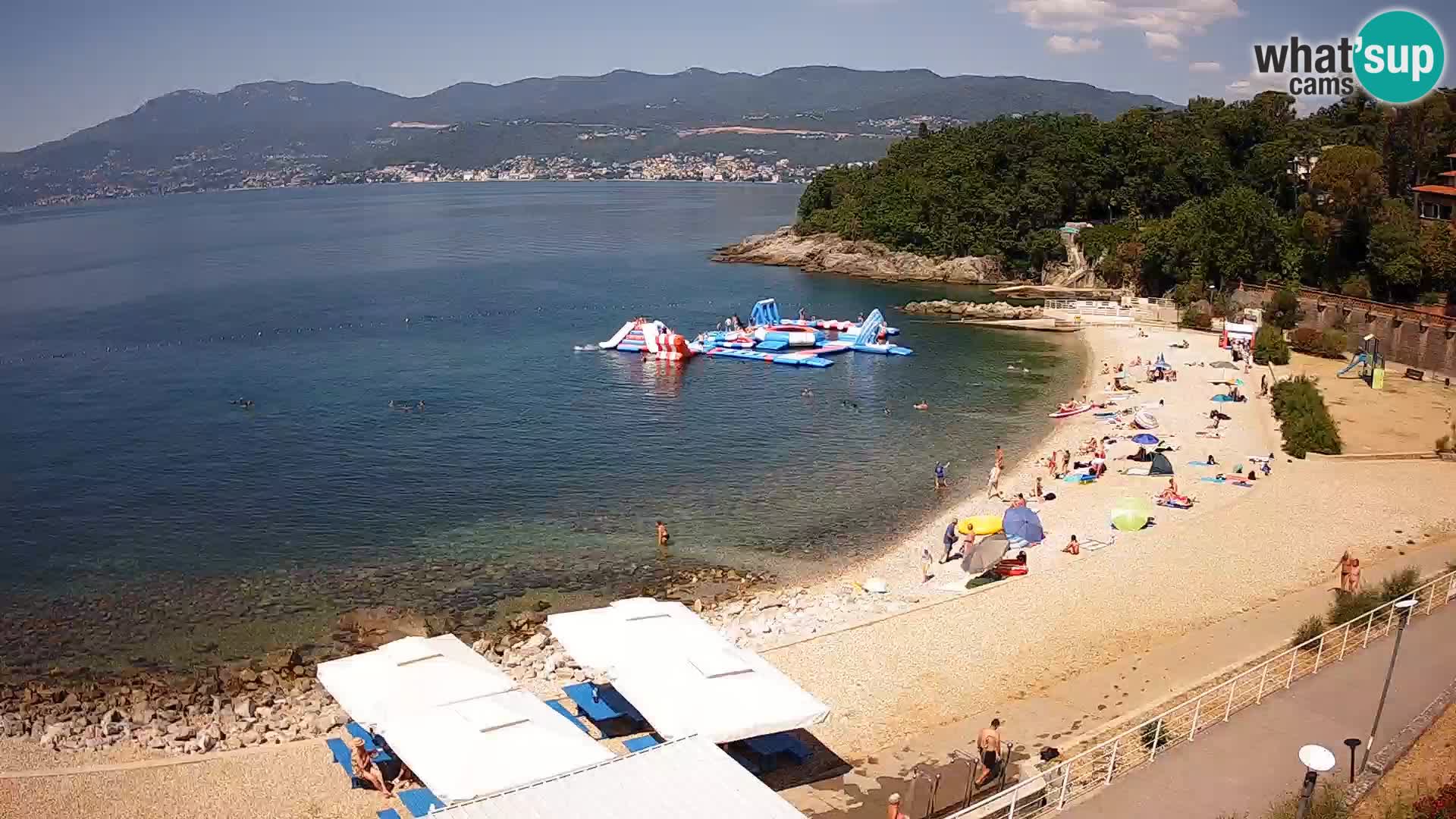 Reka Spletna kamera  plaža pri Bazenih Kantrida