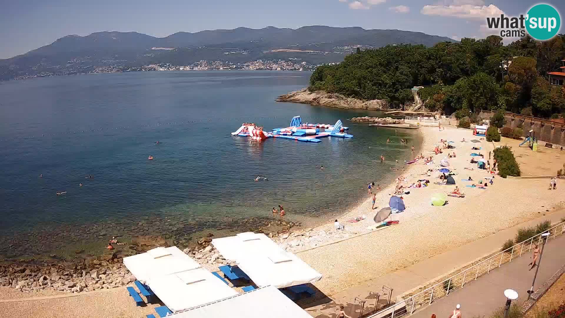 LIVE Webcam Rijeka beach Swimming pools Kantrida