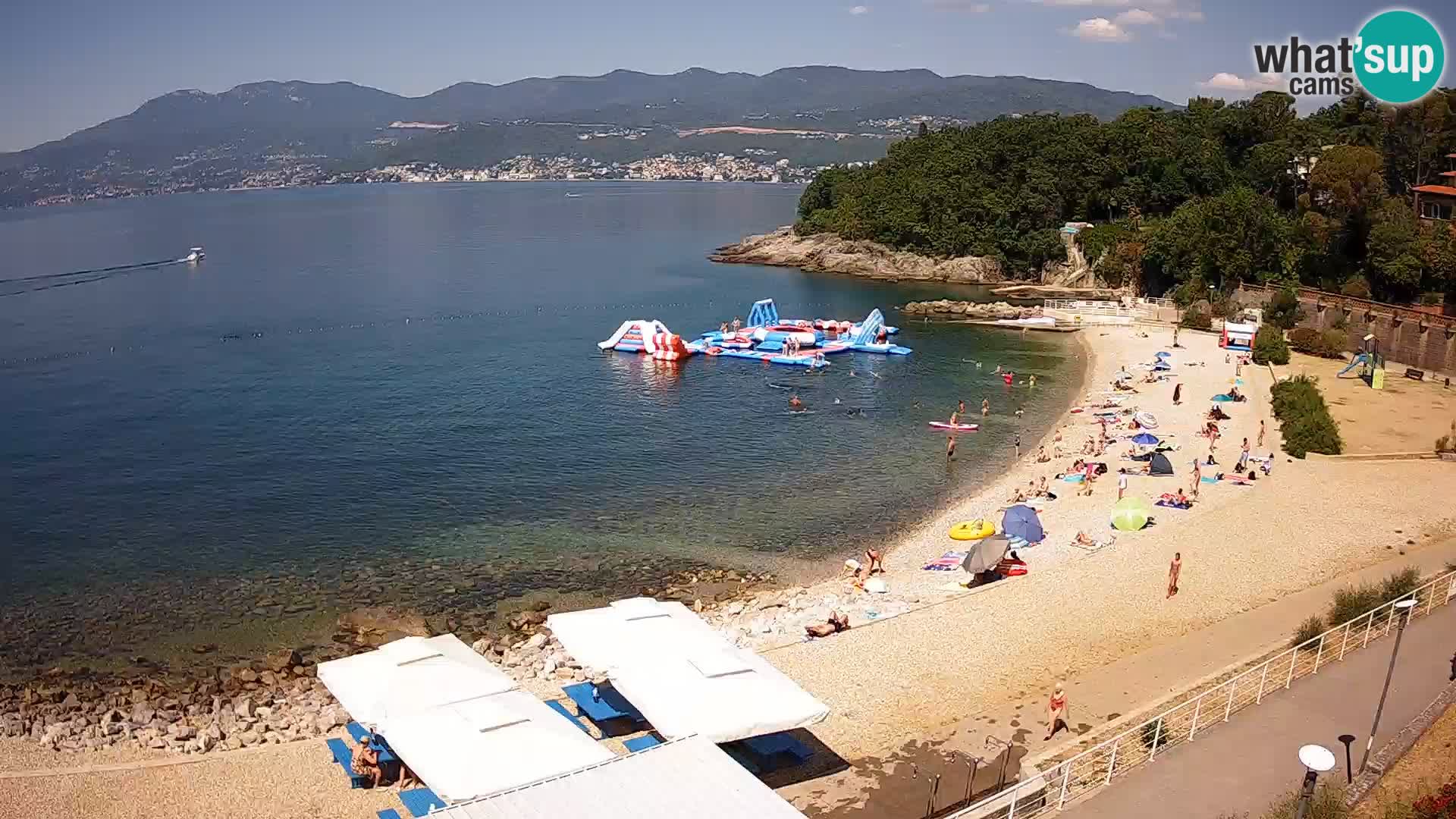 Reka Spletna kamera  plaža pri Bazenih Kantrida