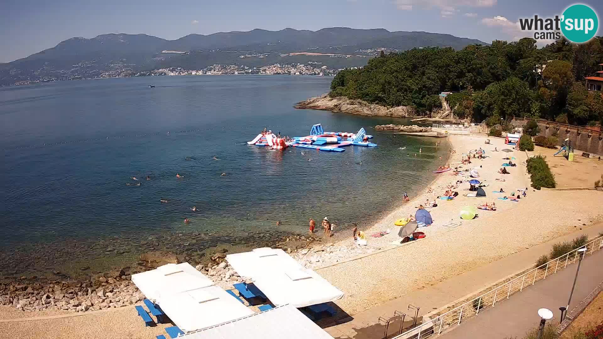 Rijeka web kamera plaža pri Bazenih Kantrida