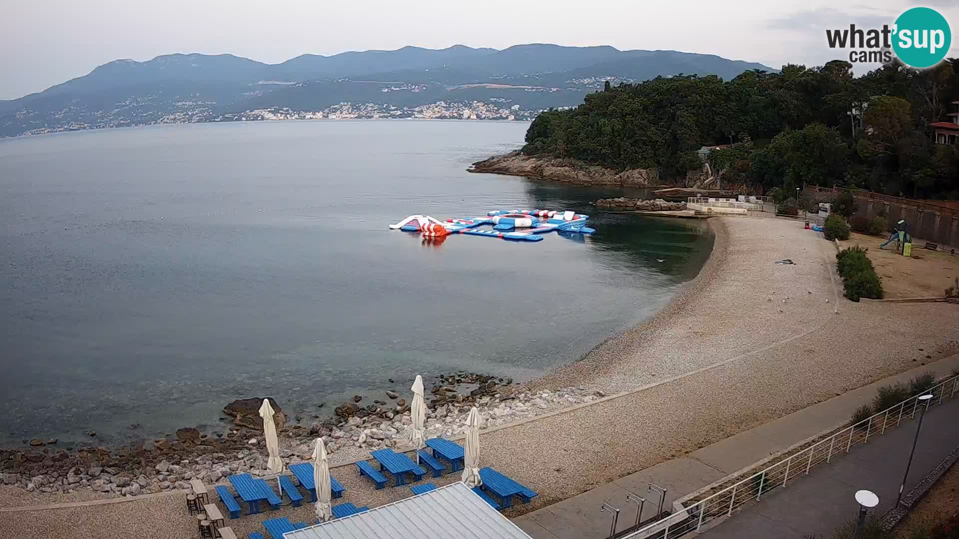 Rijeka web kamera plaža pri Bazenih Kantrida