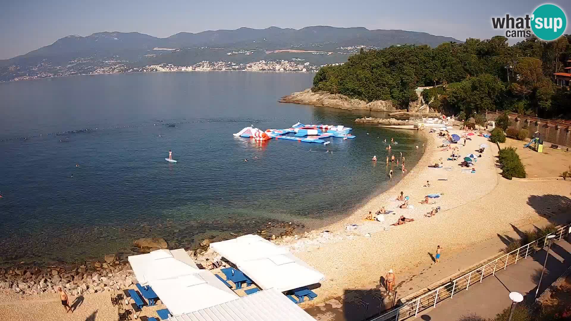 Reka Spletna kamera  plaža pri Bazenih Kantrida