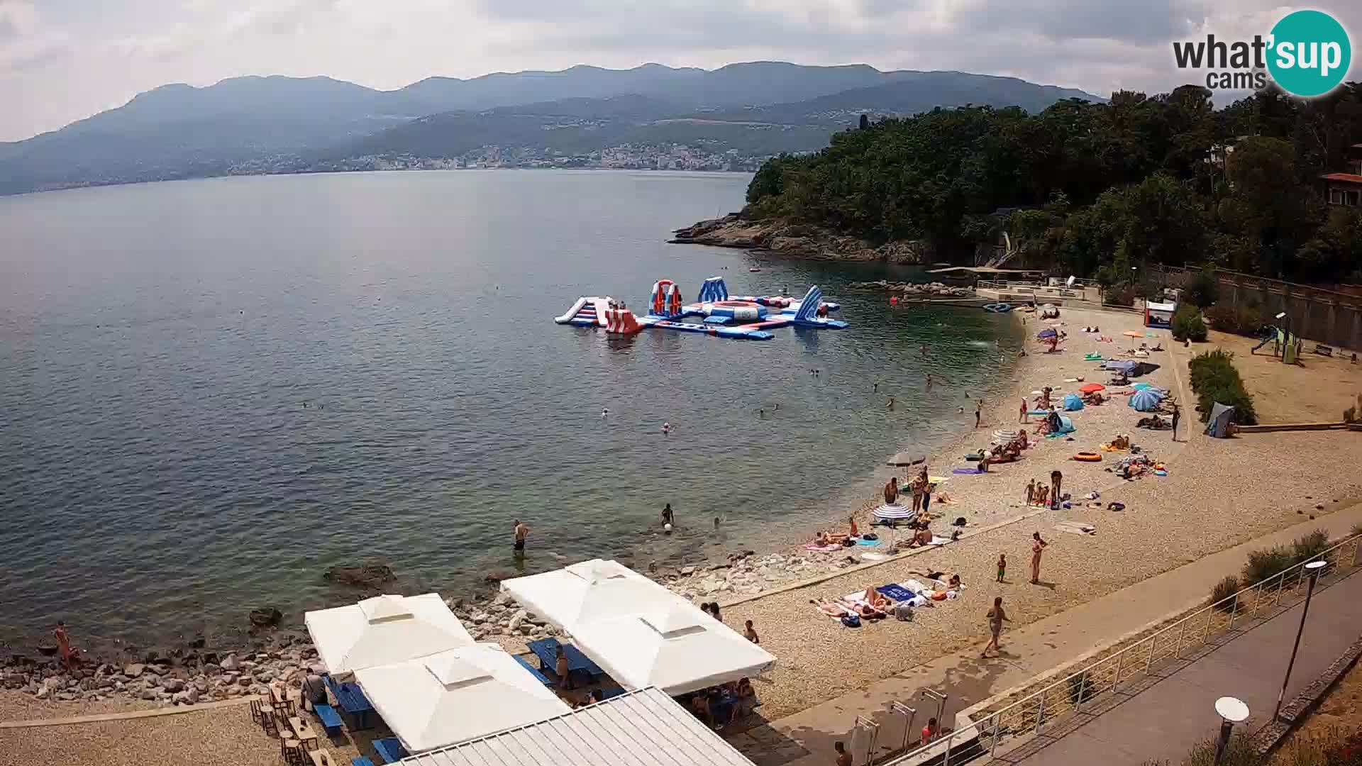Rijeka web kamera plaža pri Bazenih Kantrida