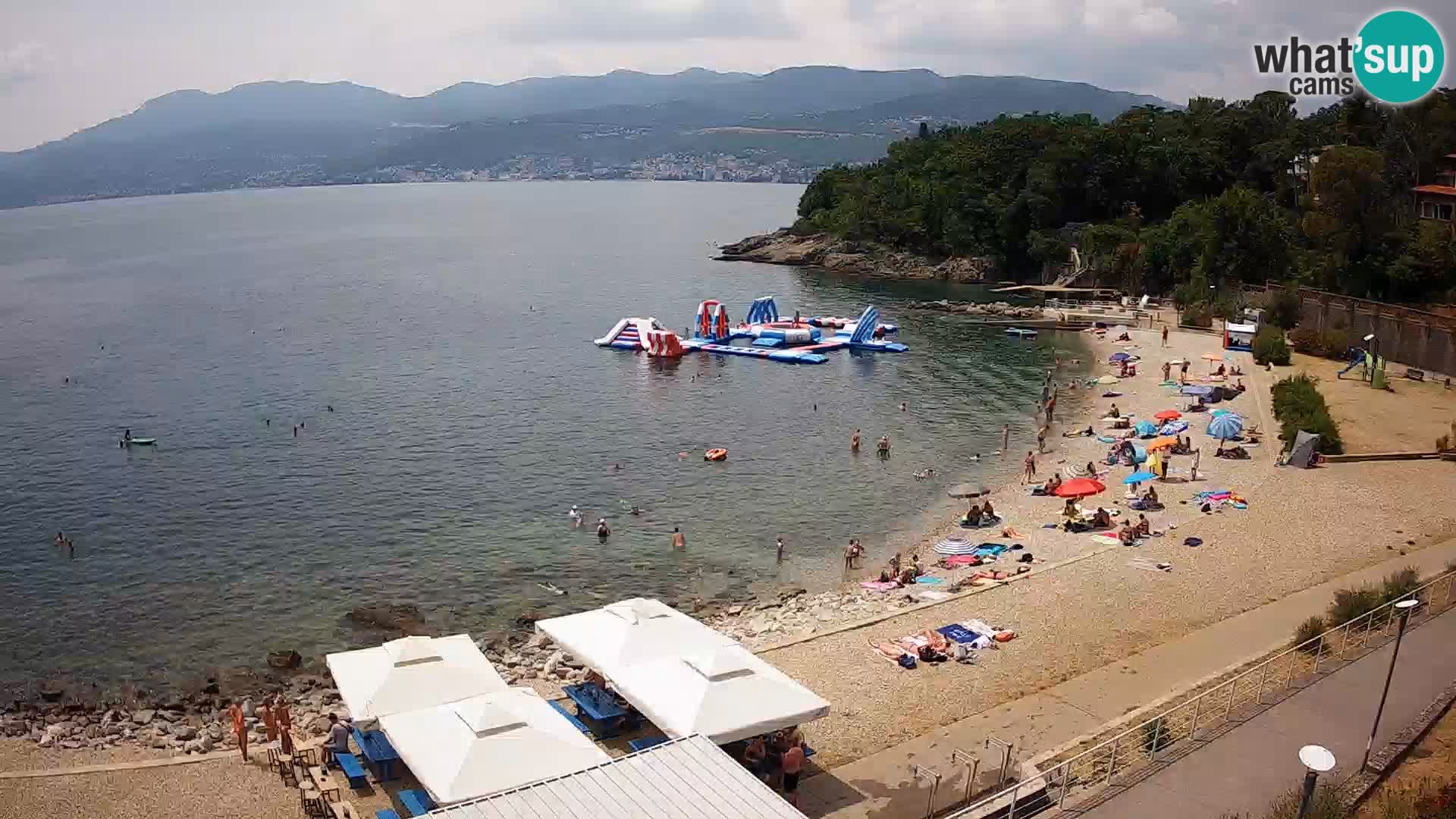 Rijeka web kamera plaža pri Bazenih Kantrida