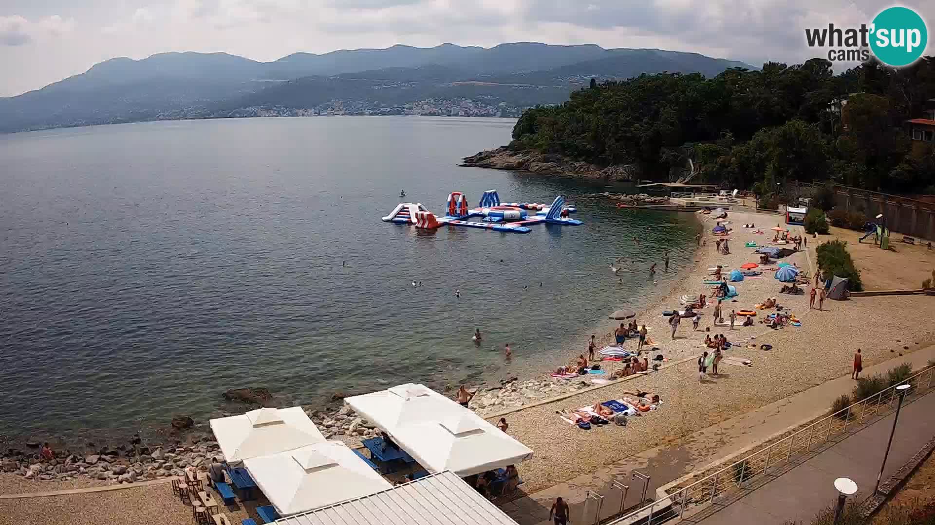 Rijeka web kamera plaža pri Bazenih Kantrida