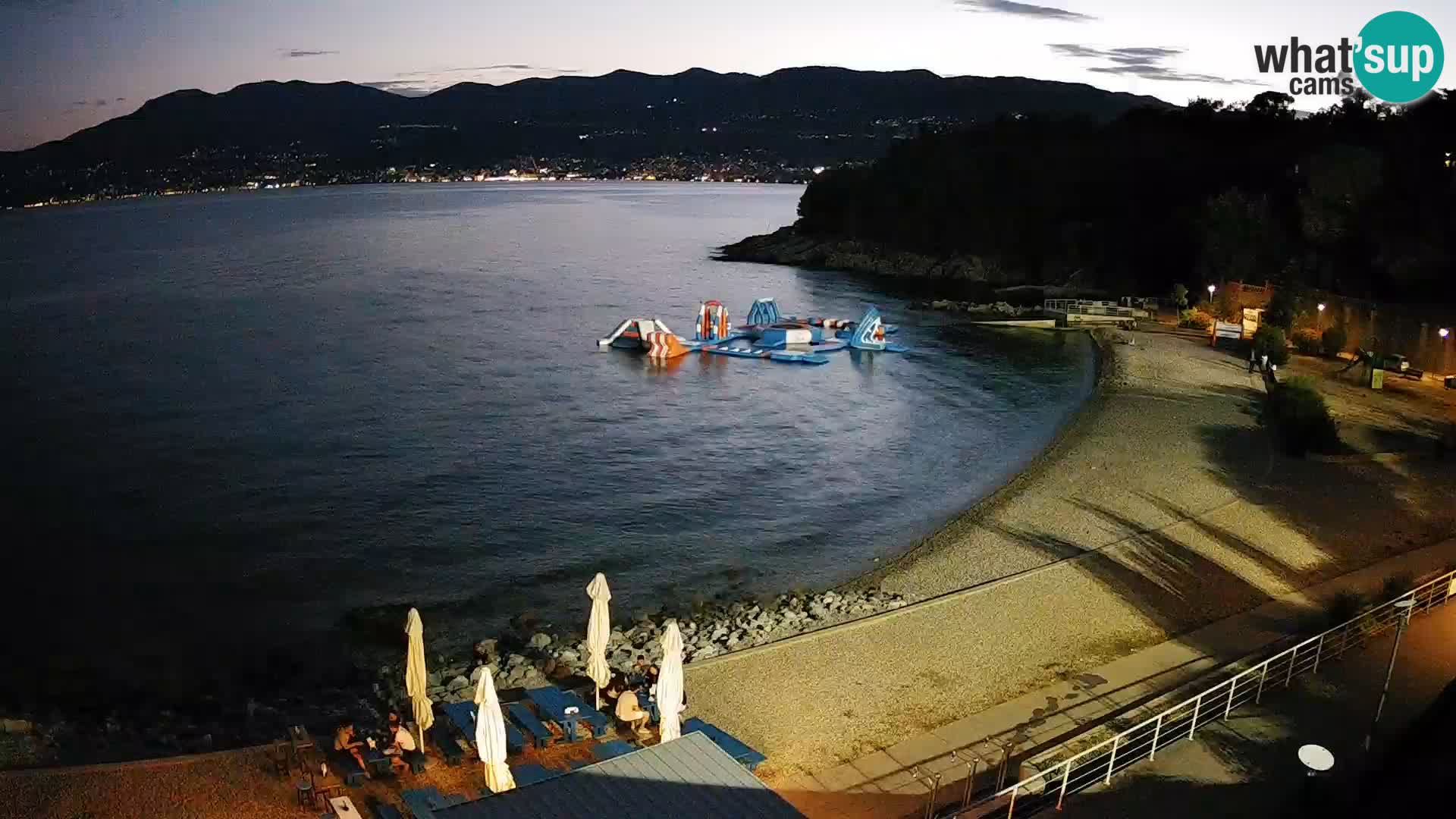 Rijeka web kamera plaža pri Bazenih Kantrida
