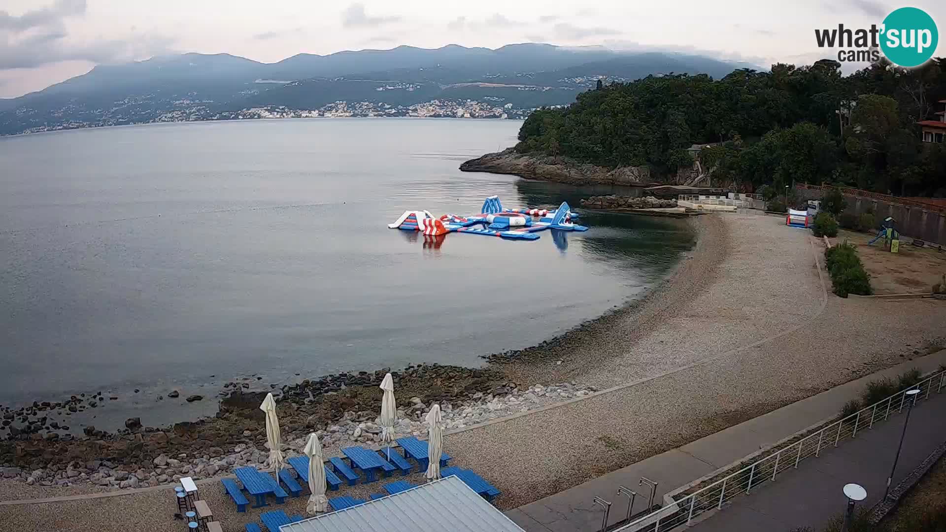 Rijeka web kamera plaža pri Bazenih Kantrida
