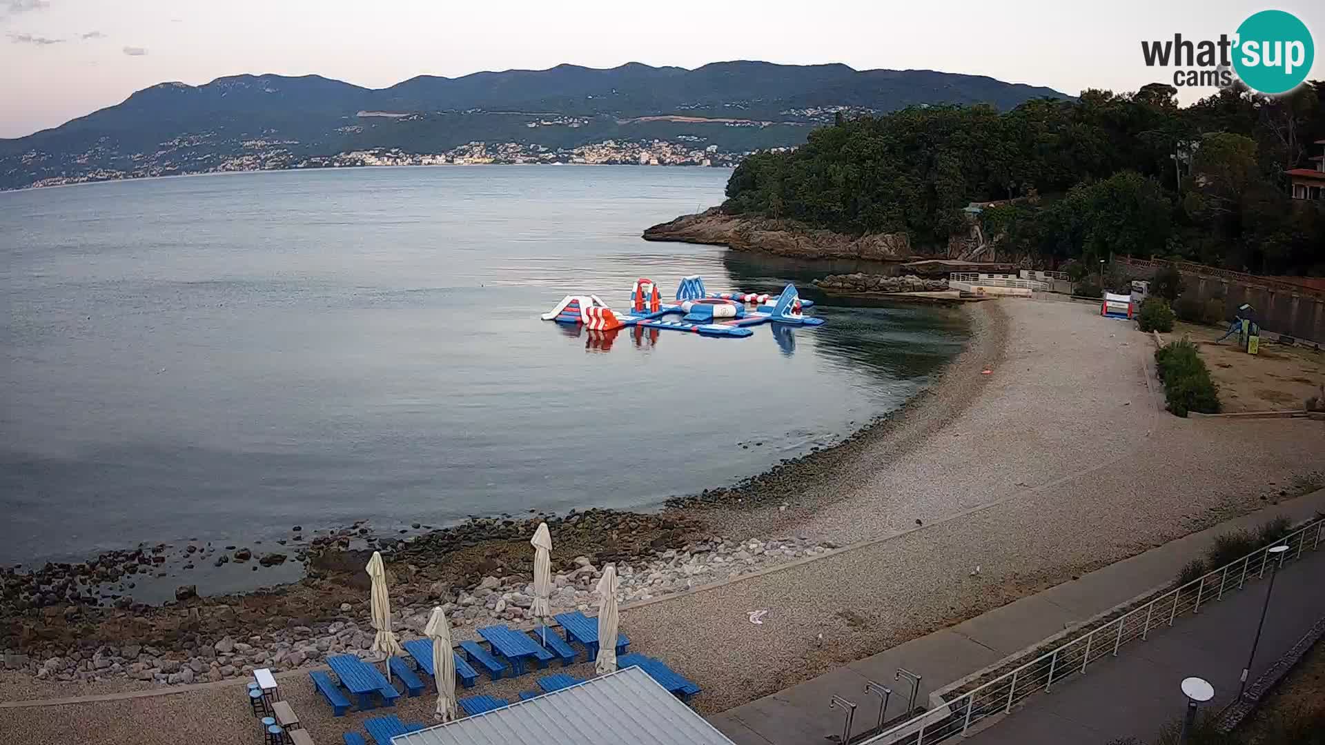 LIVE Webcam Rijeka beach Swimming pools Kantrida