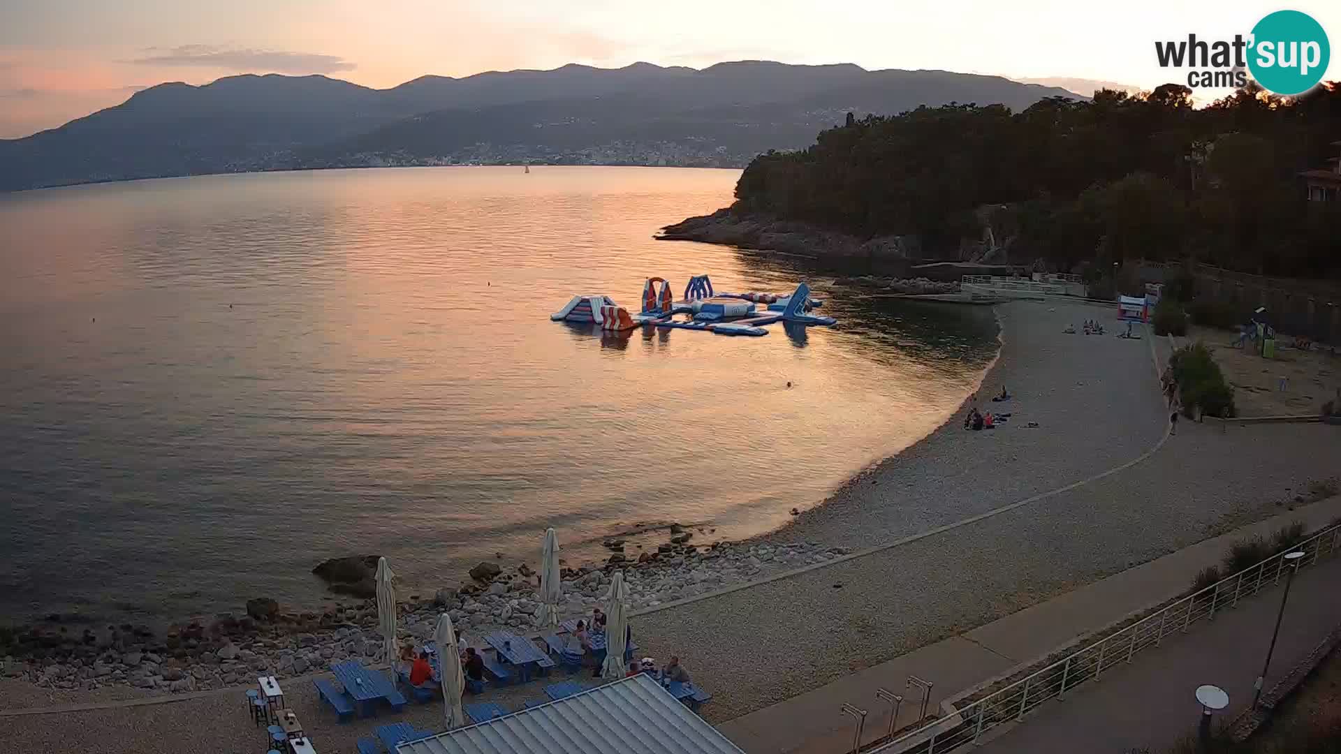 Rijeka web kamera plaža pri Bazenih Kantrida