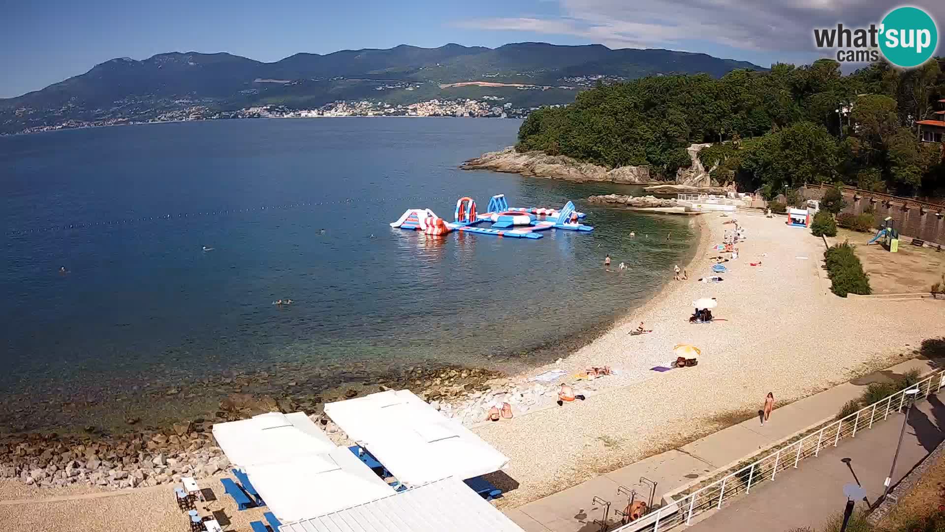 LIVE Webcam Rijeka beach Swimming pools Kantrida