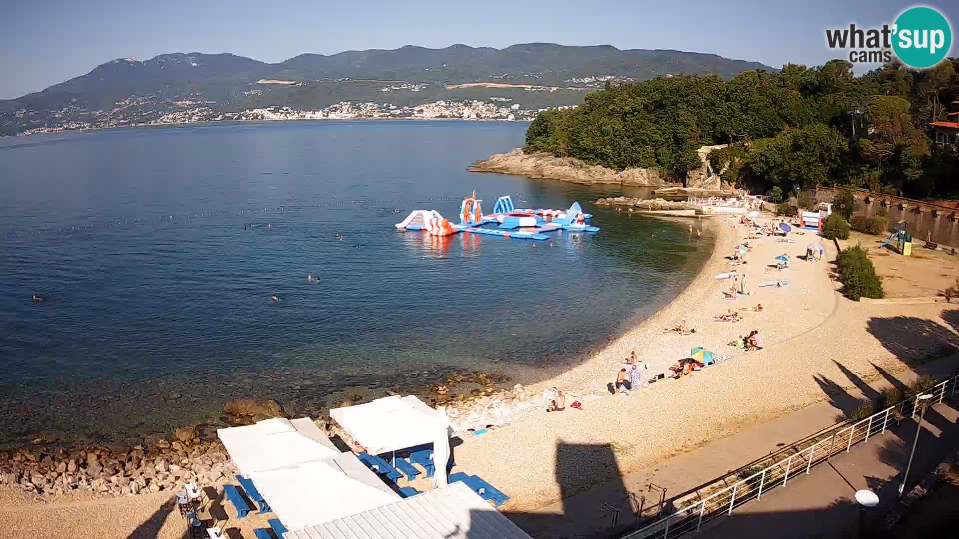 LIVE Webcam Rijeka beach Swimming pools Kantrida