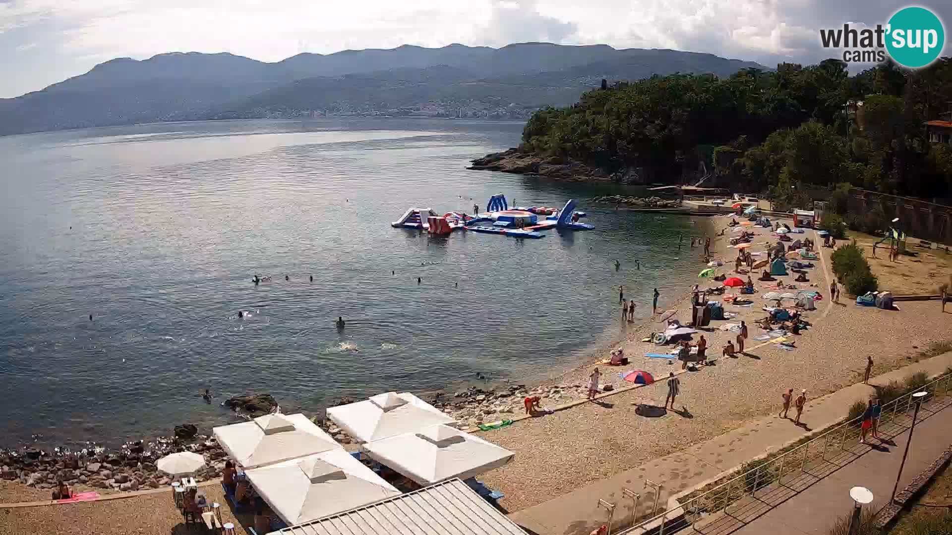 Rijeka web kamera plaža pri Bazenih Kantrida