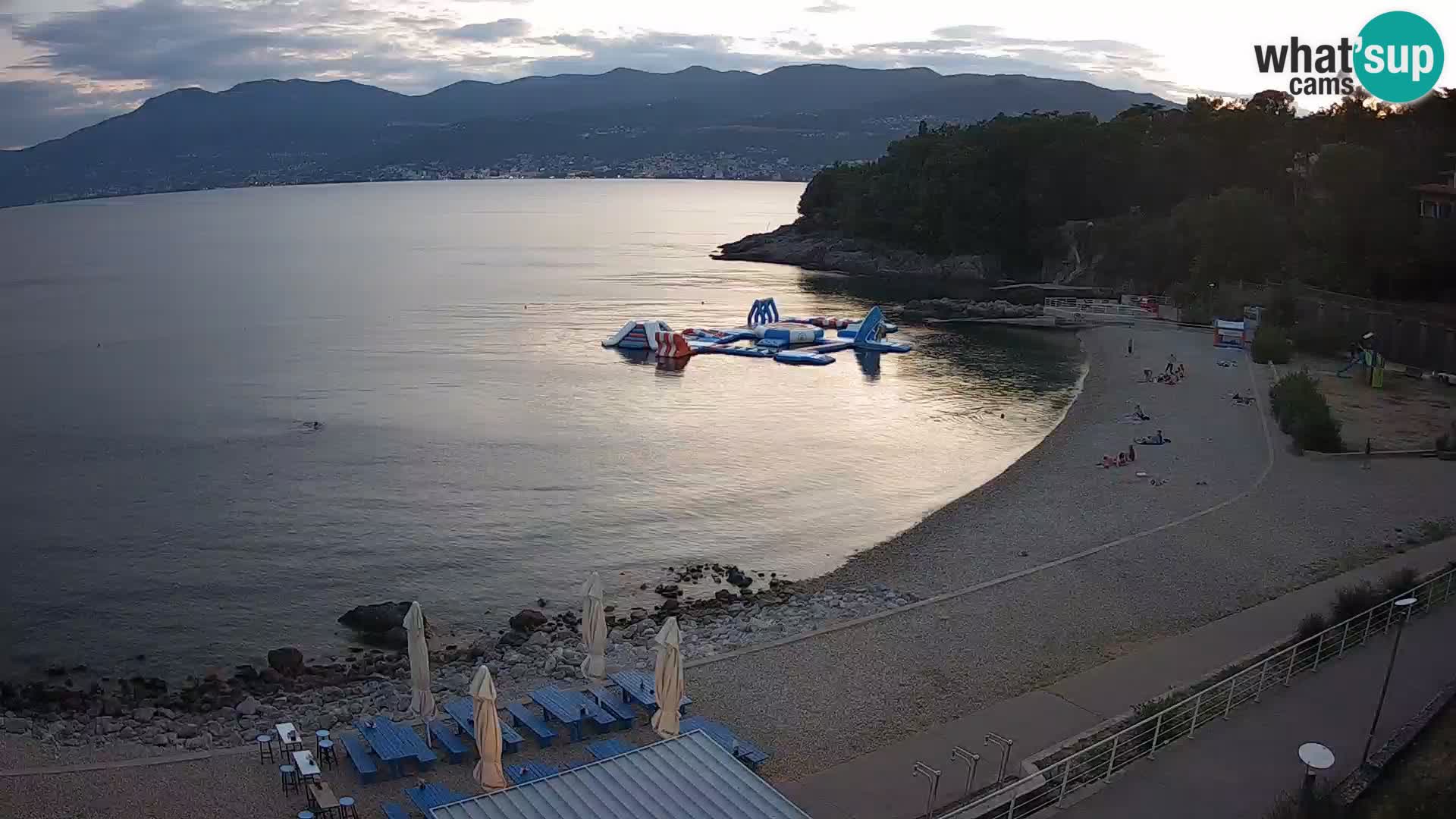 Reka Spletna kamera  plaža pri Bazenih Kantrida