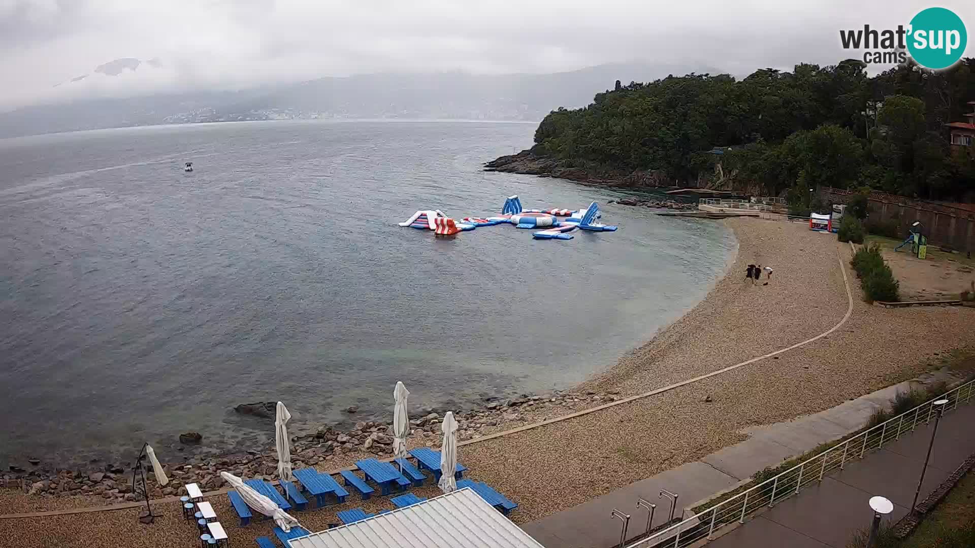 Reka Spletna kamera  plaža pri Bazenih Kantrida