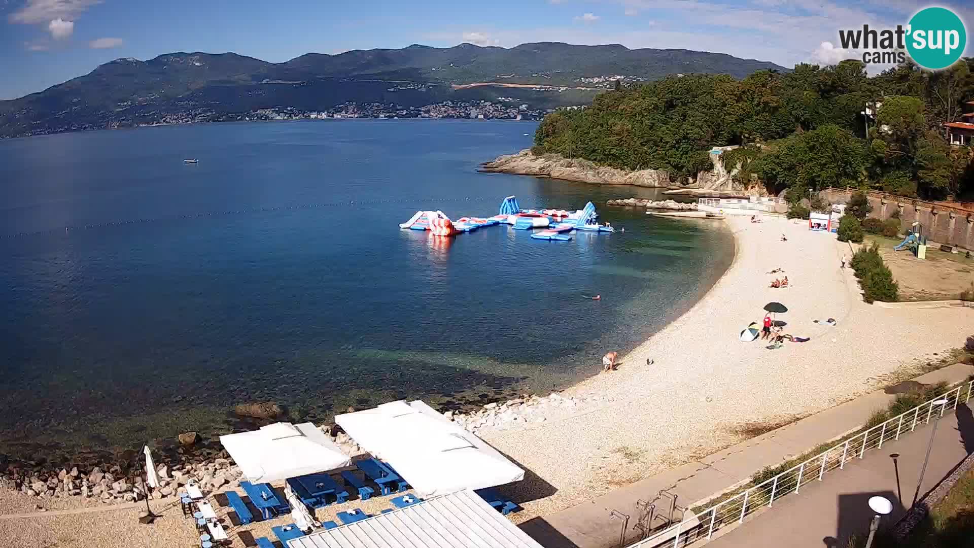 Reka Spletna kamera  plaža pri Bazenih Kantrida