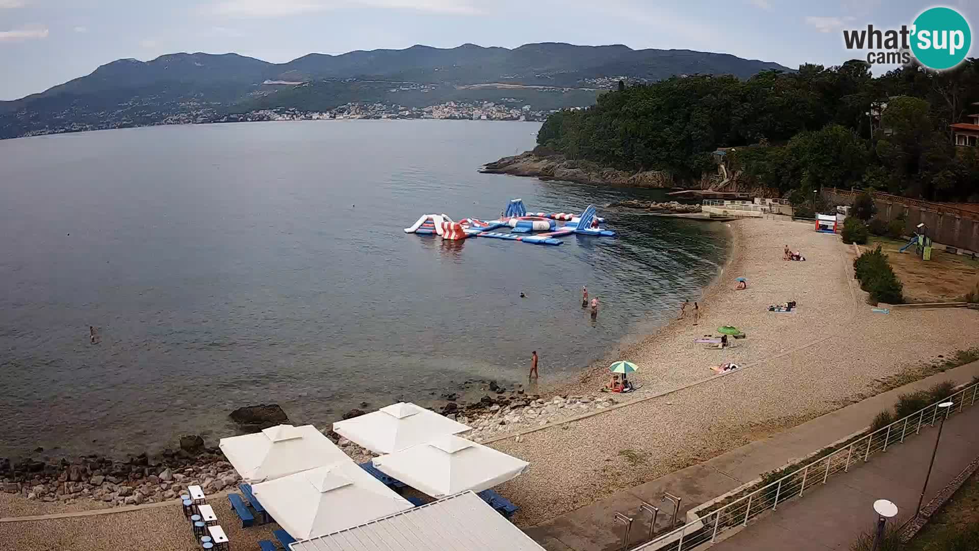 Rijeka web kamera plaža pri Bazenih Kantrida