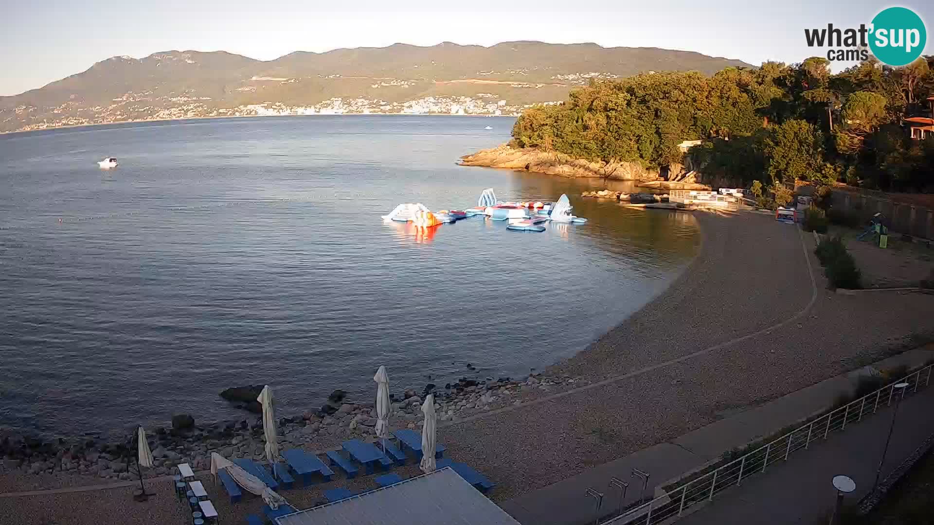 Rijeka web kamera plaža pri Bazenih Kantrida