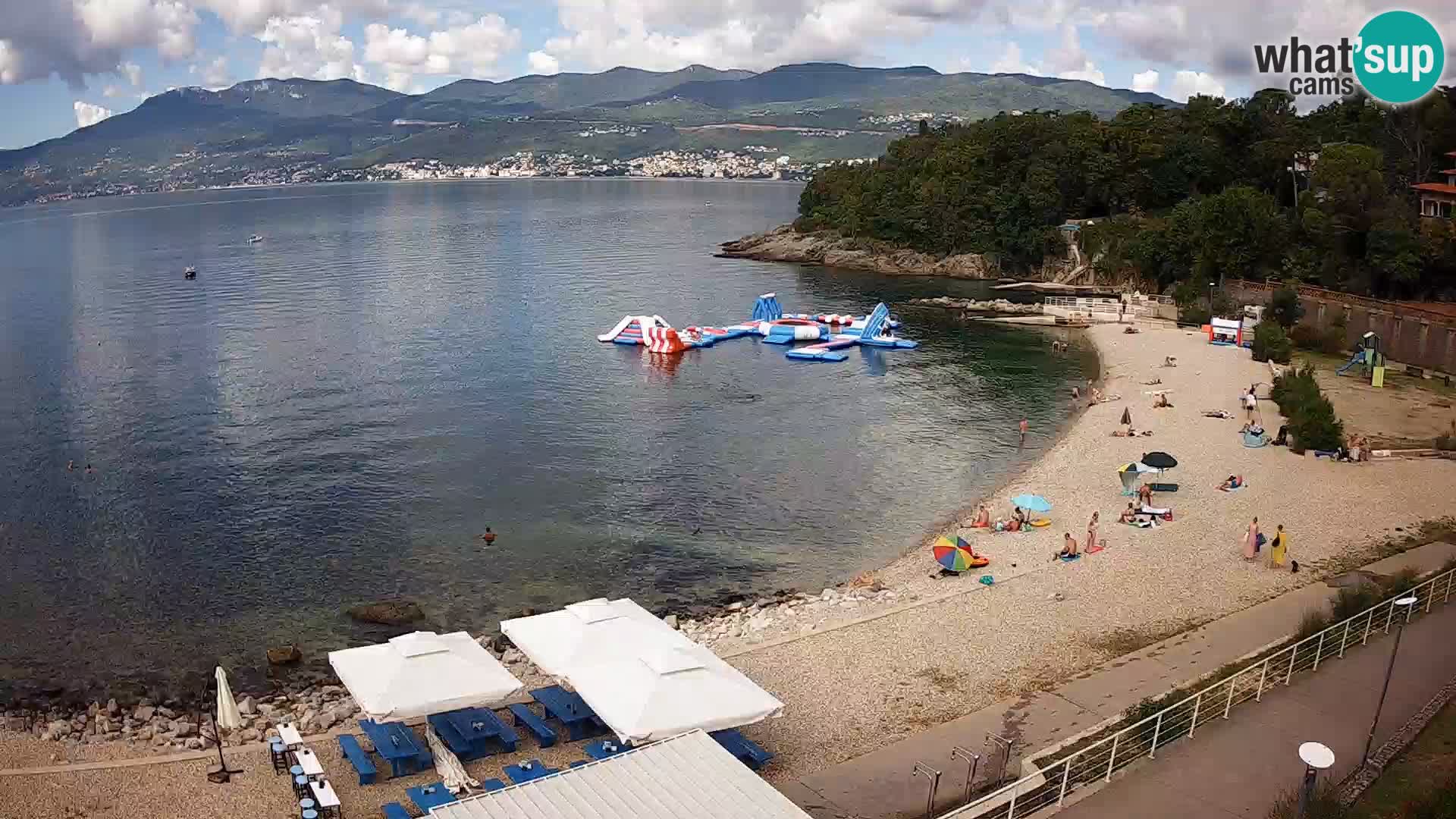 Rijeka web kamera plaža pri Bazenih Kantrida
