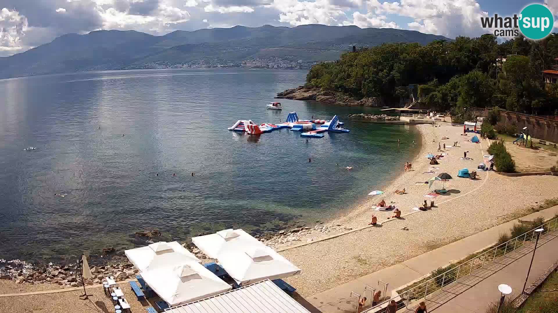 Reka Spletna kamera  plaža pri Bazenih Kantrida