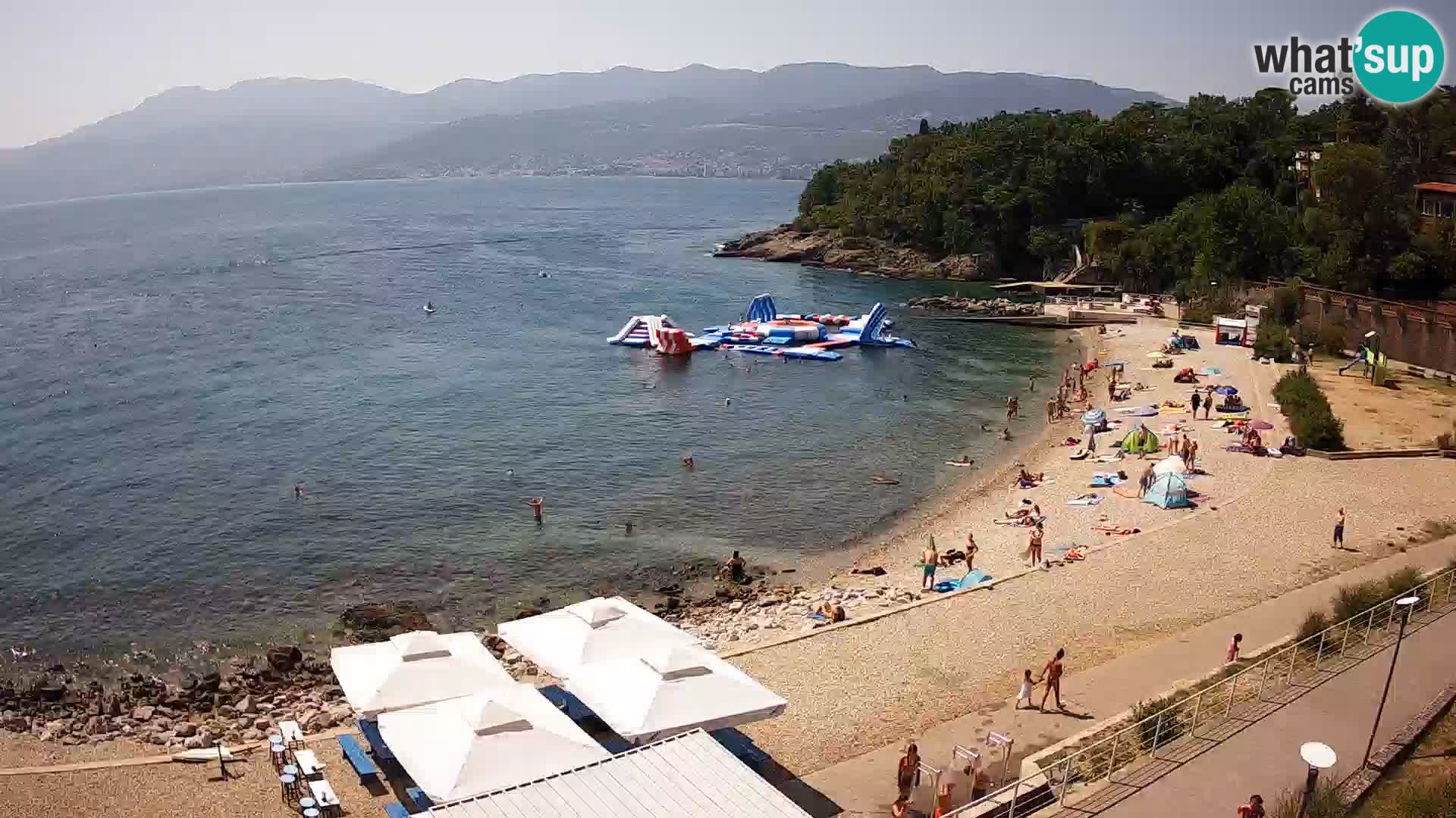 Rijeka web kamera plaža pri Bazenih Kantrida