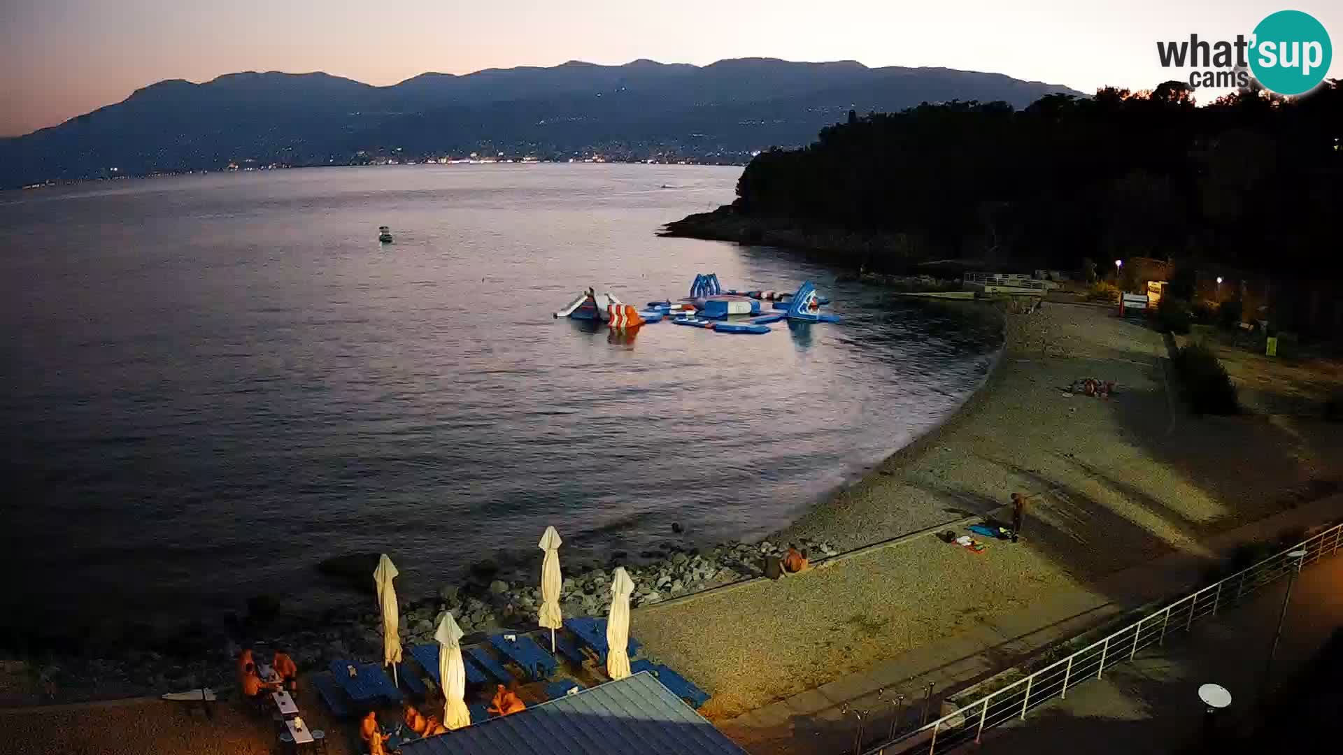 Rijeka web kamera plaža pri Bazenih Kantrida