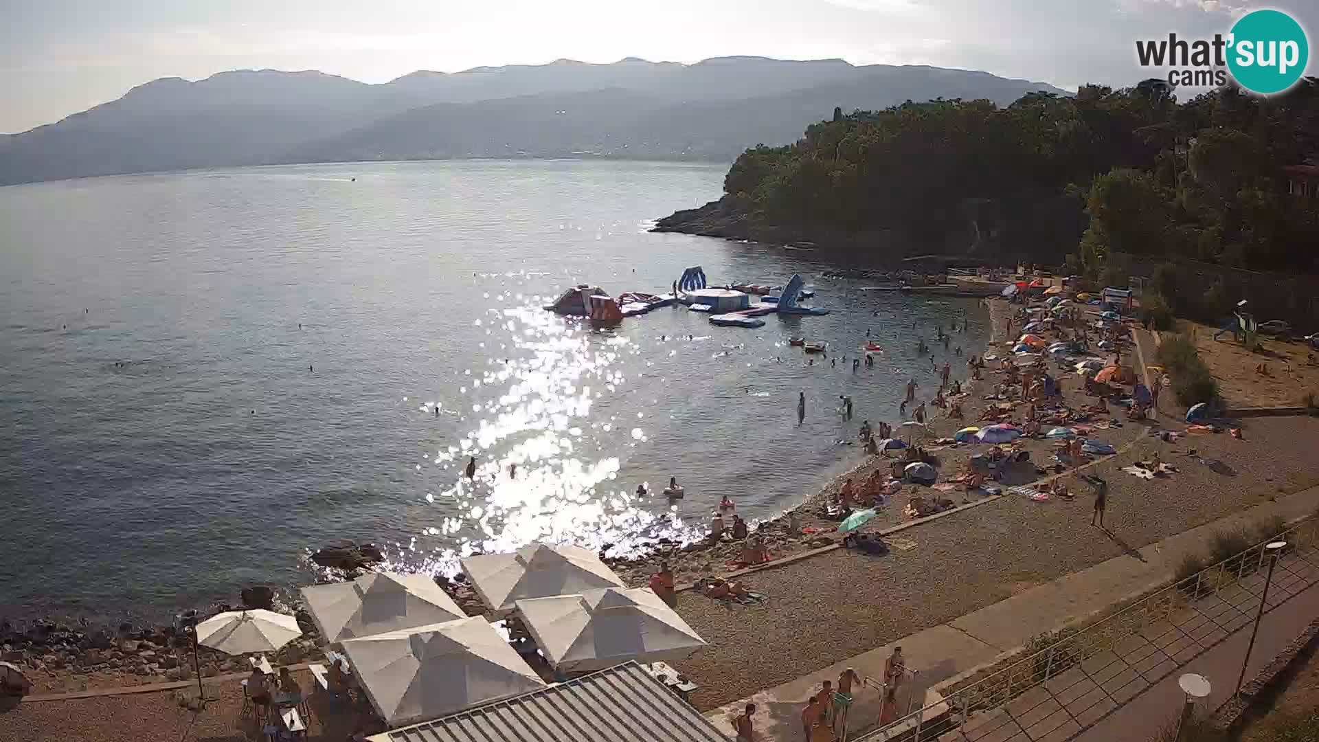 Rijeka web kamera plaža pri Bazenih Kantrida