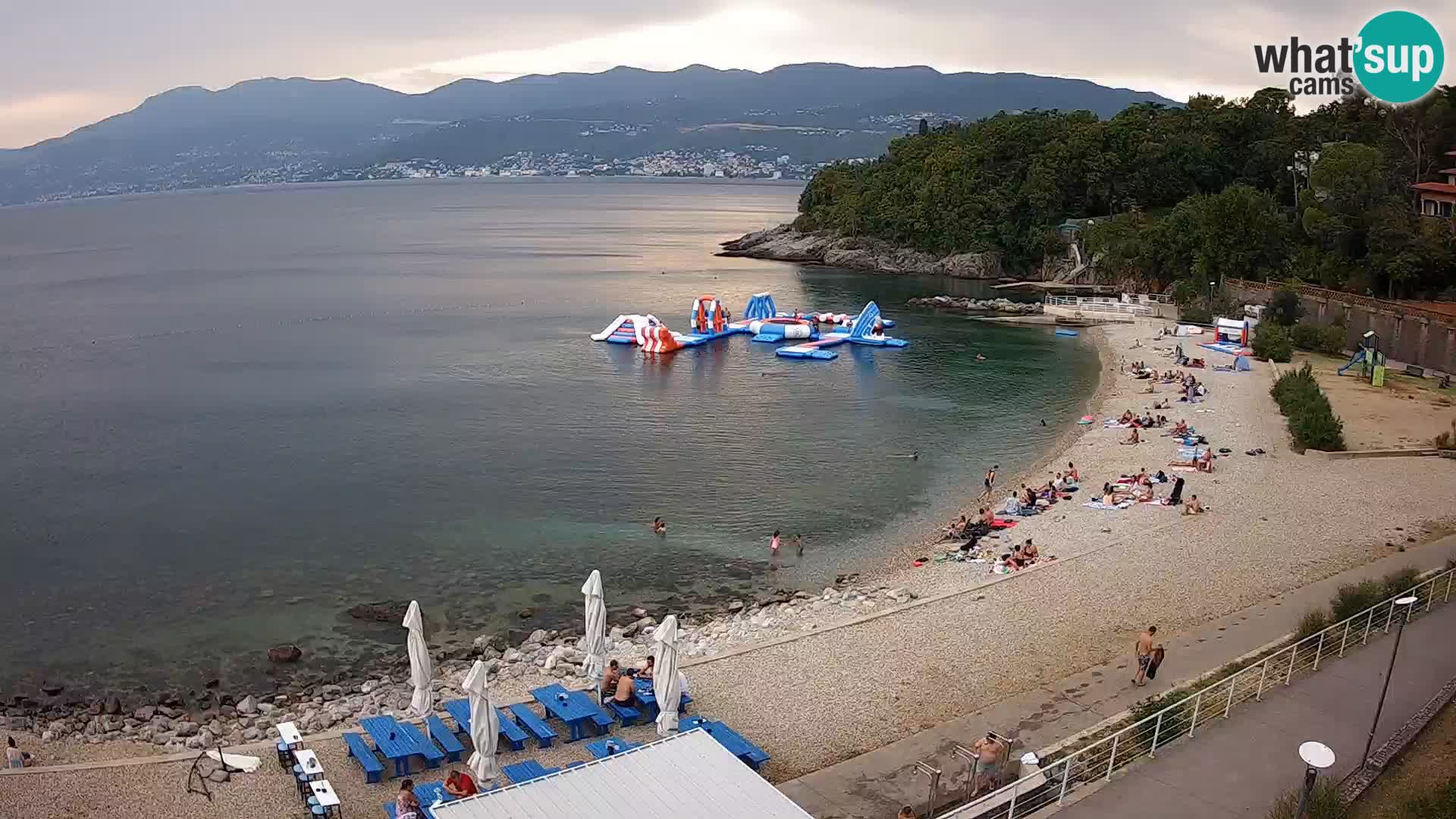 Rijeka web kamera plaža pri Bazenih Kantrida
