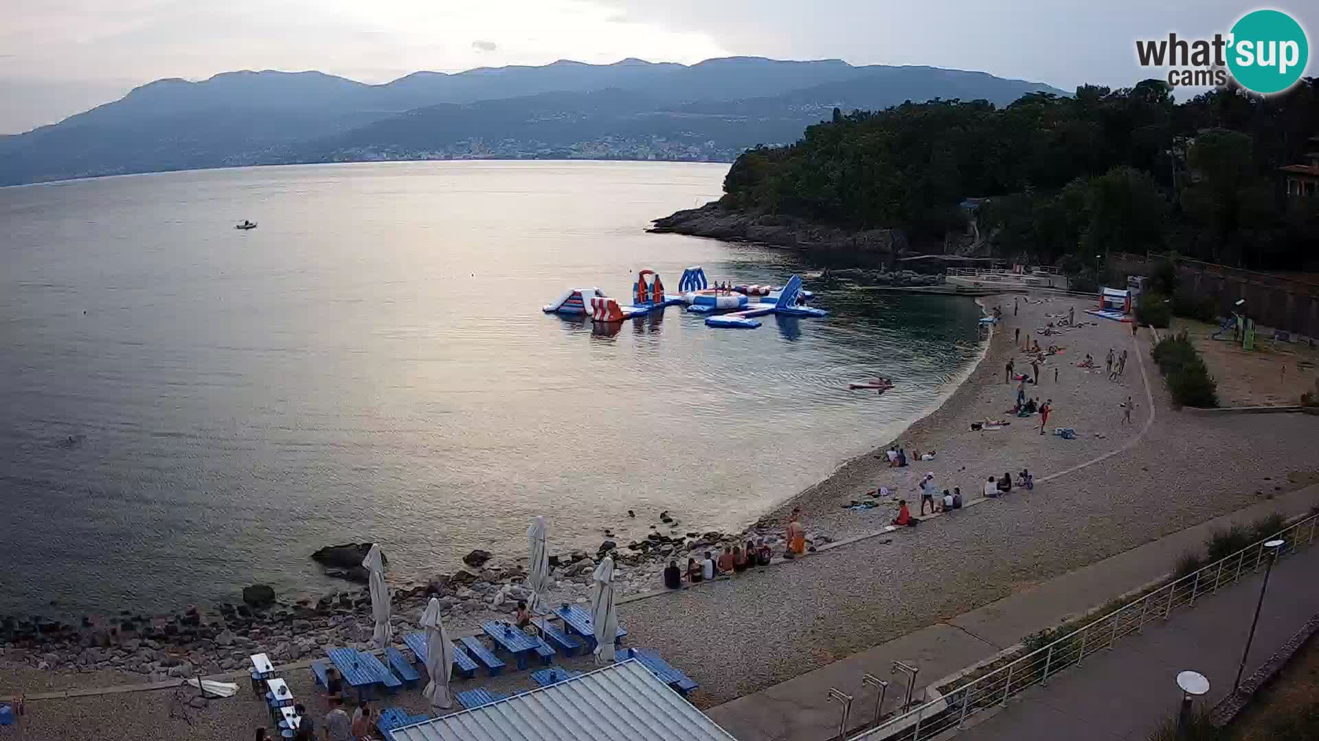 Rijeka web kamera plaža pri Bazenih Kantrida