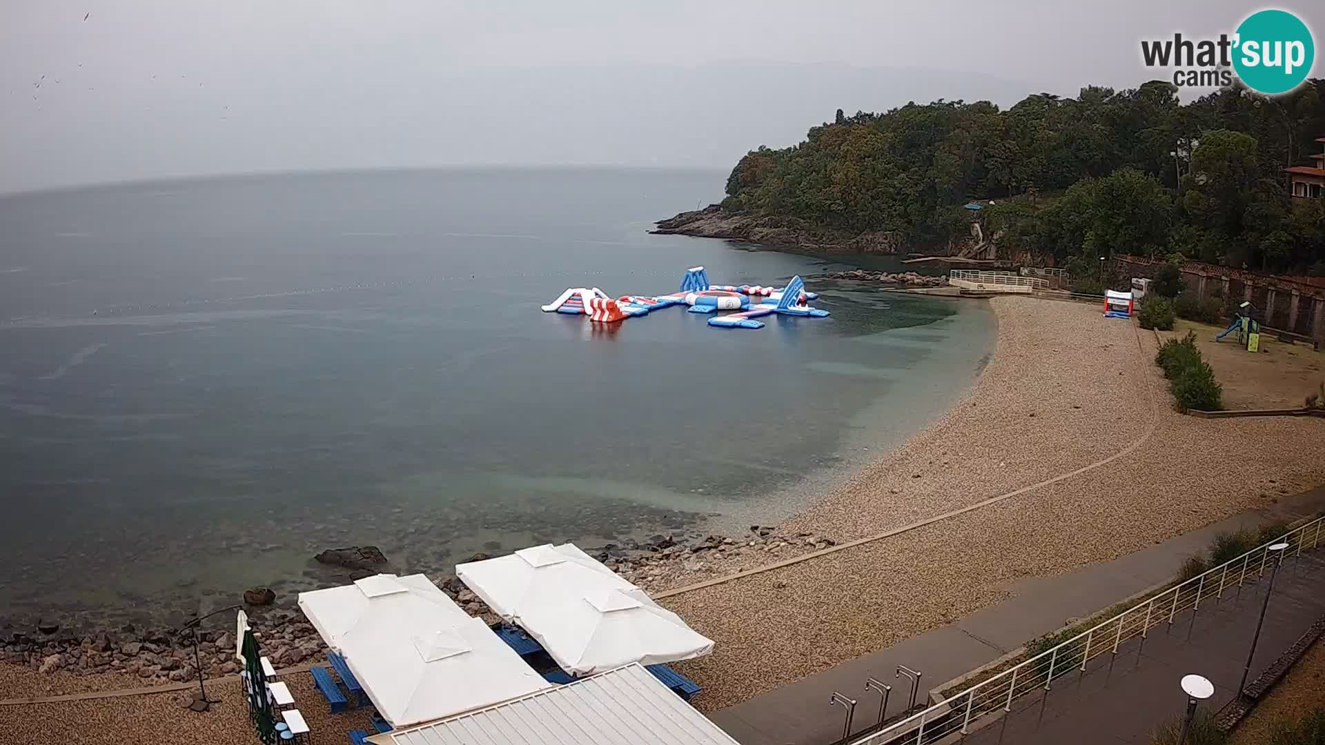 Rijeka web kamera plaža pri Bazenih Kantrida