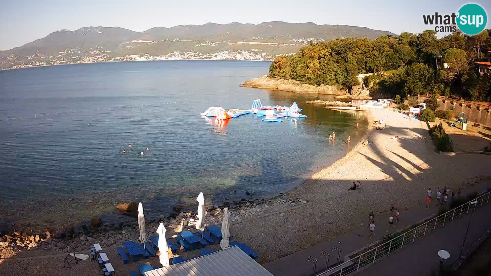 Reka Spletna kamera  plaža pri Bazenih Kantrida