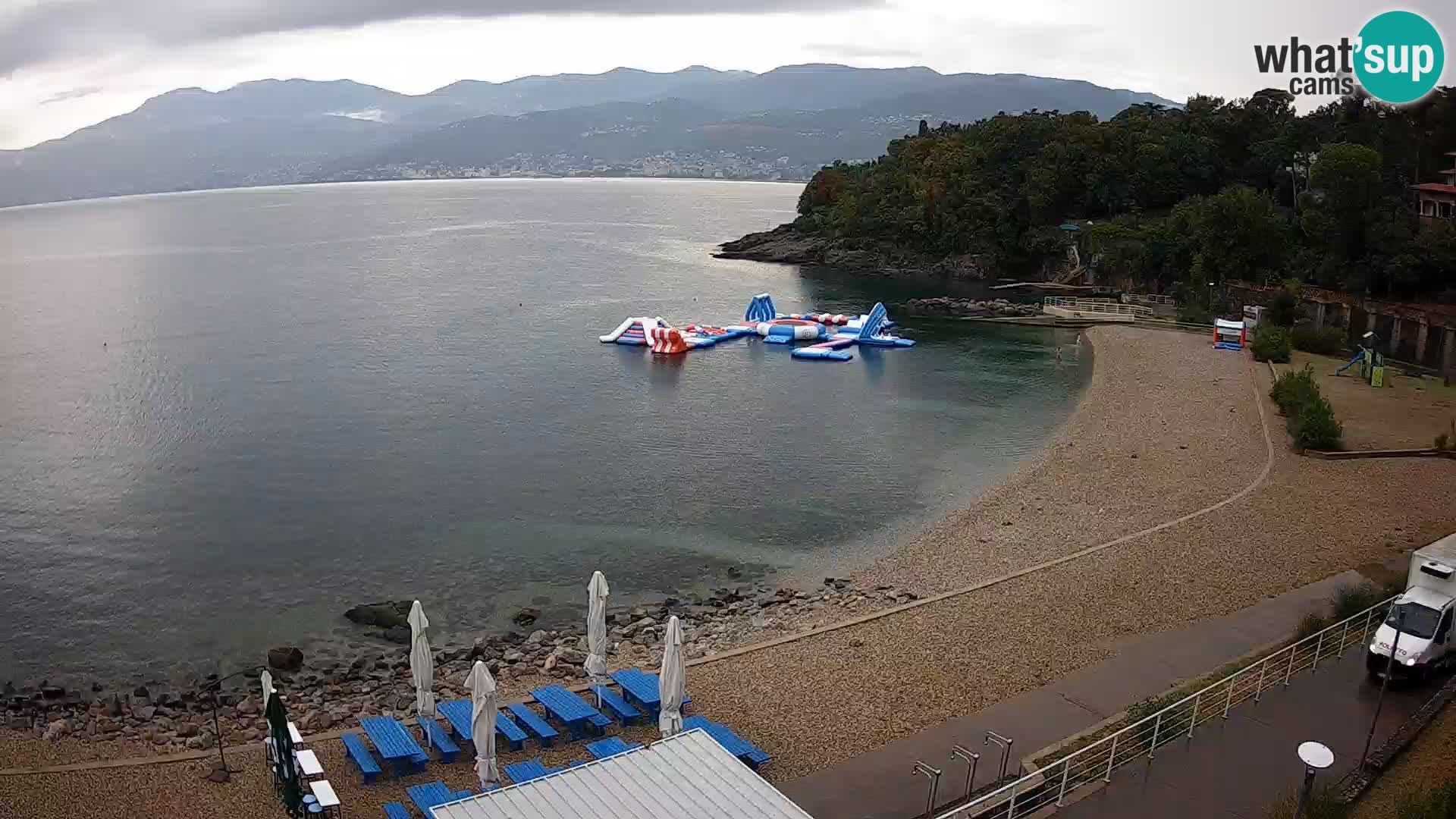 Rijeka web kamera plaža pri Bazenih Kantrida