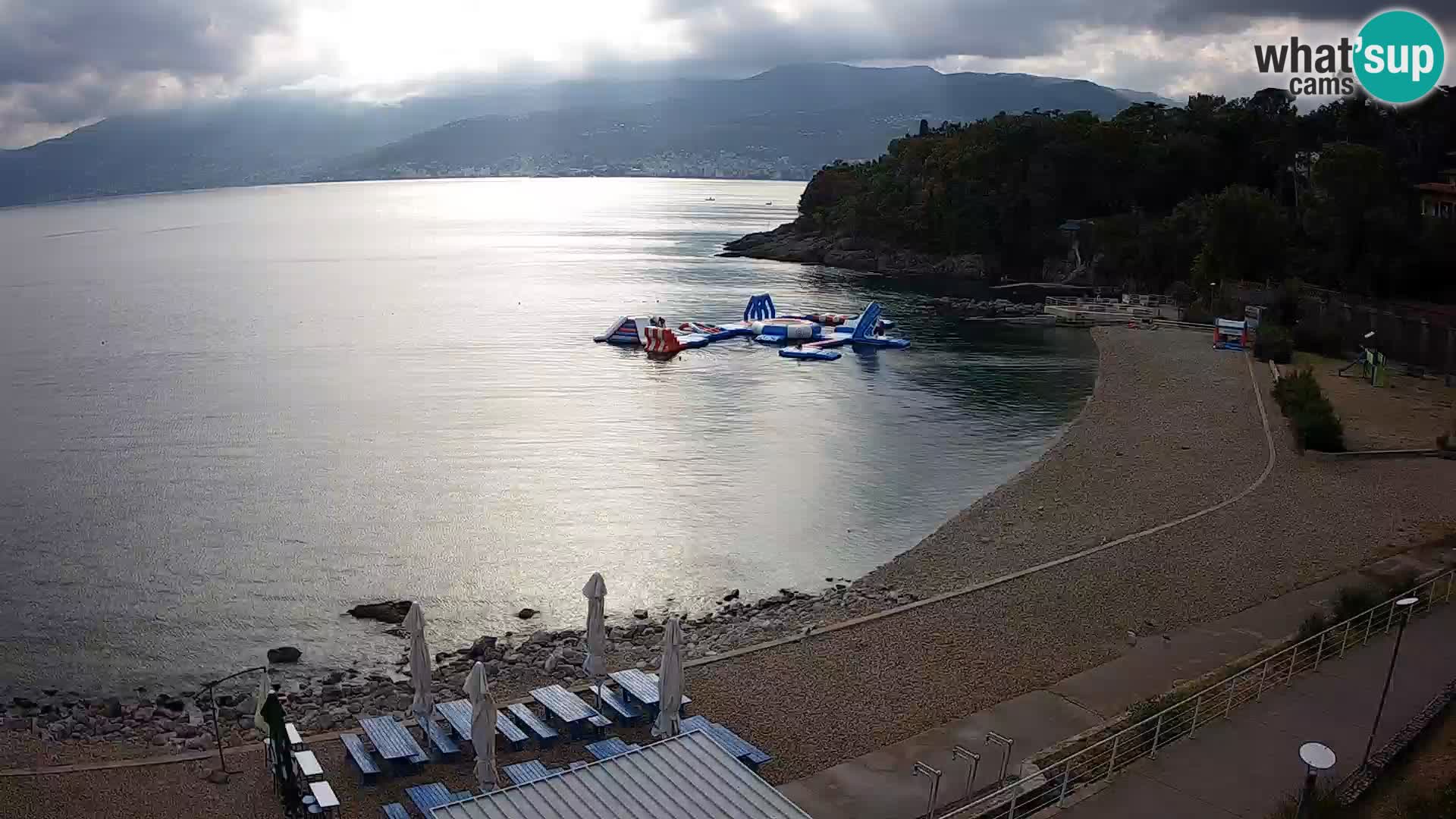 Rijeka web kamera plaža pri Bazenih Kantrida