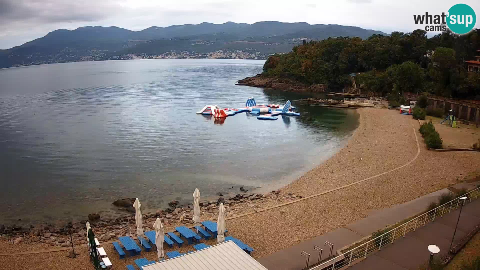 Rijeka web kamera plaža pri Bazenih Kantrida