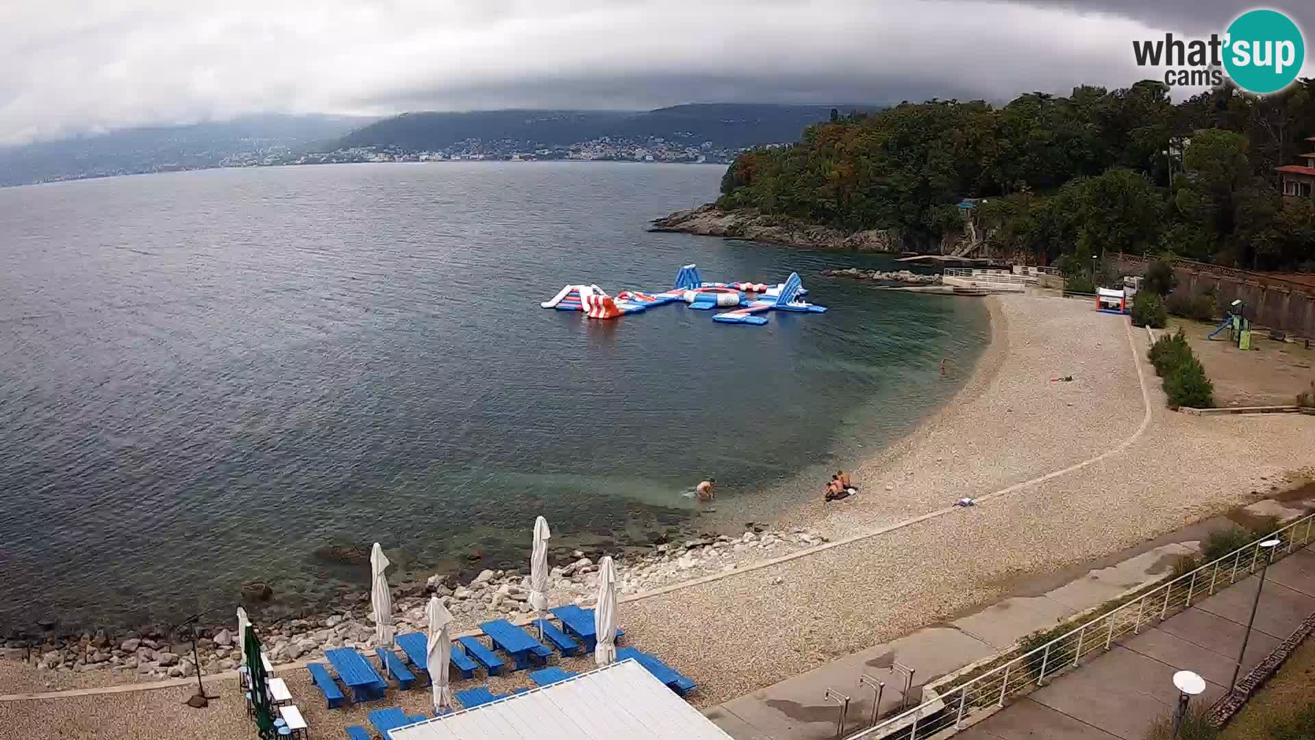 Rijeka web kamera plaža pri Bazenih Kantrida
