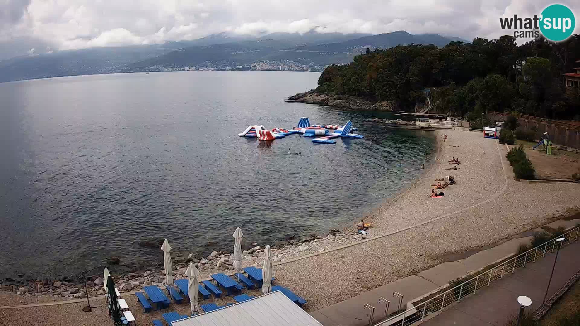 Rijeka web kamera plaža pri Bazenih Kantrida