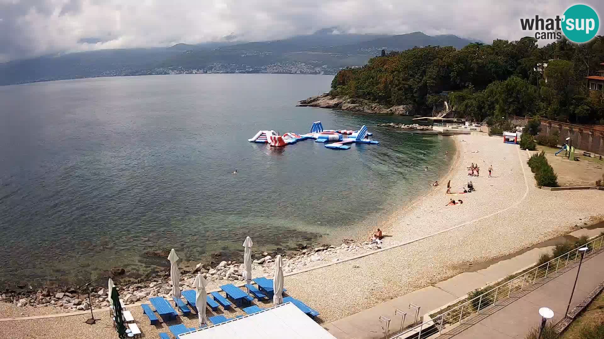 Rijeka web kamera plaža pri Bazenih Kantrida